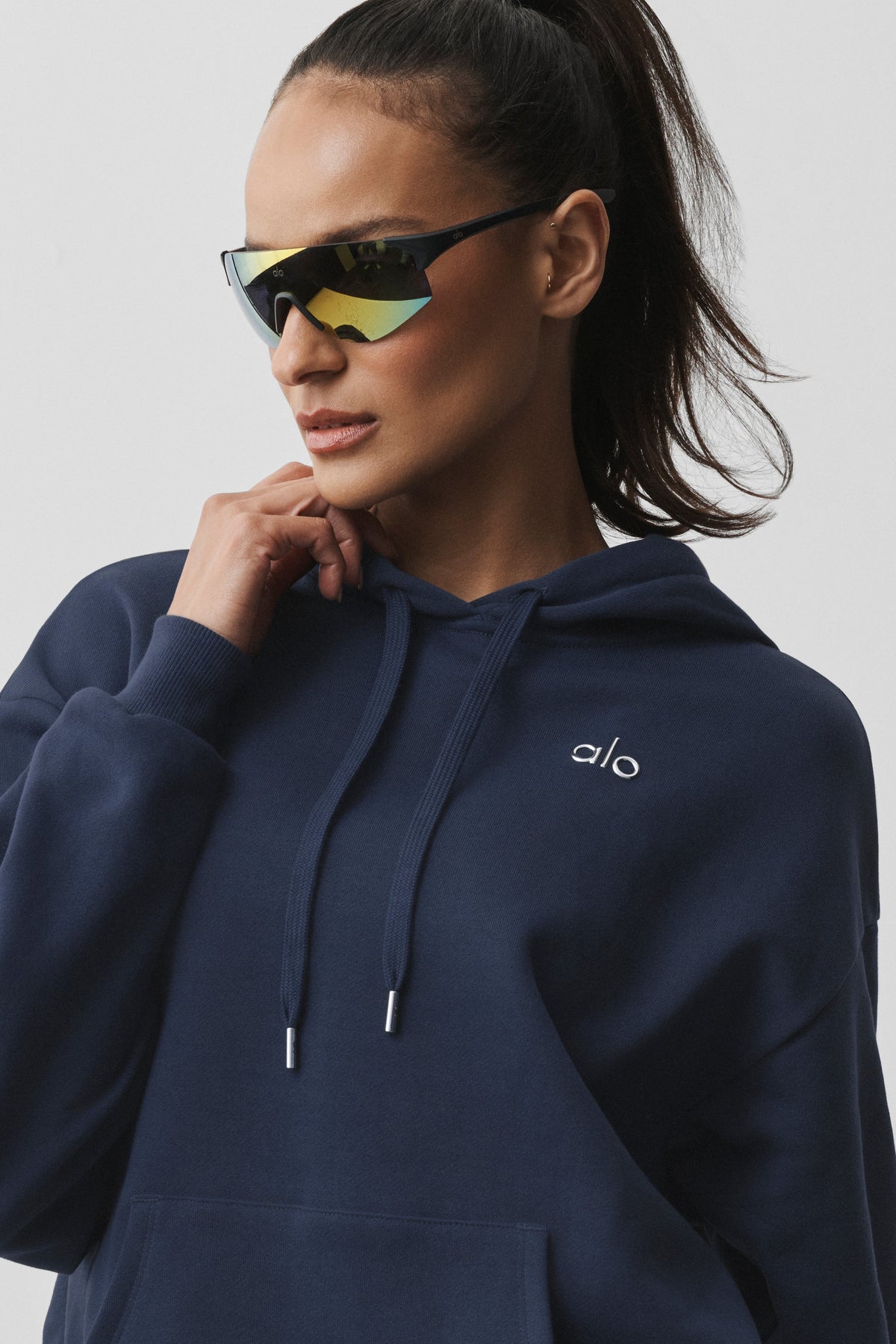 Sweat à capuche Accolade - Bleu marine