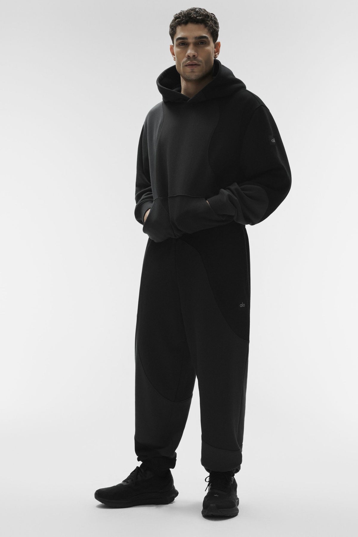 Sweat à capuche Make Waves - Noir vintage ton sur ton