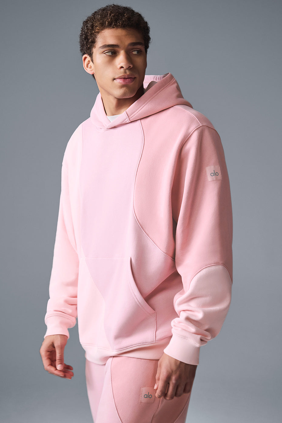 Sweat à capuche Make Waves - Rose coucher de soleil ton sur ton
