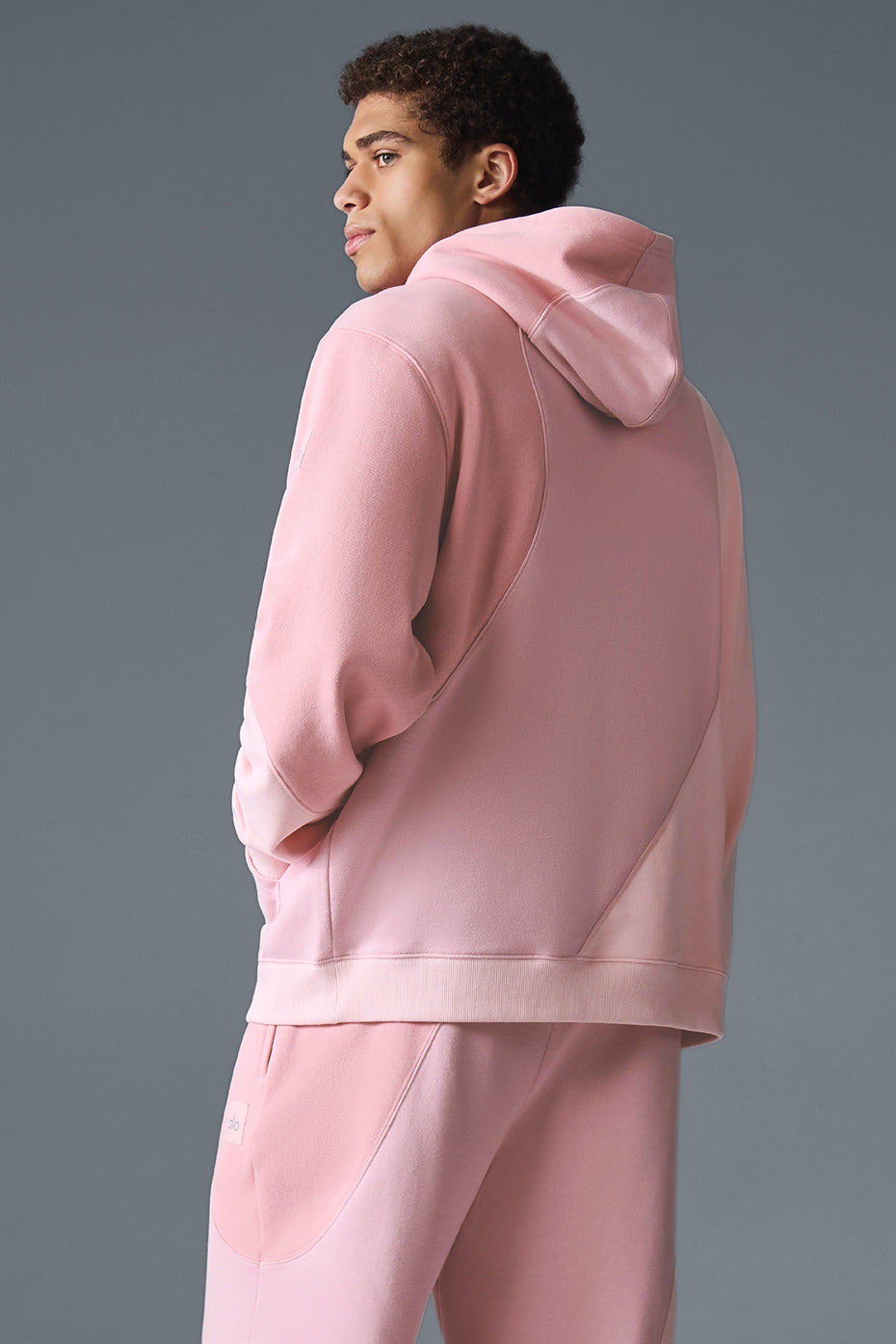 Sweat à capuche Make Waves - Rose coucher de soleil ton sur ton