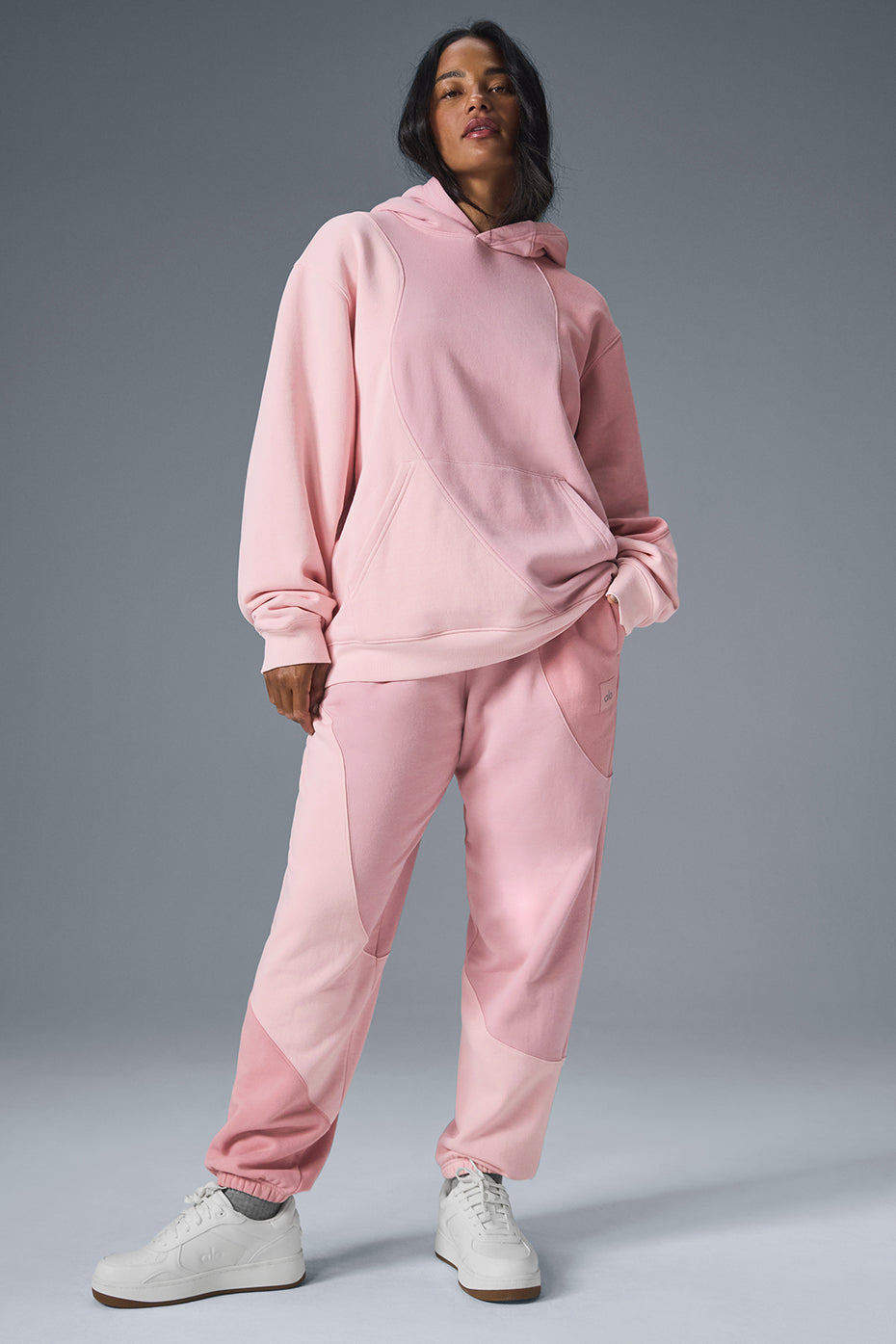 Sweat à capuche Make Waves - Rose coucher de soleil ton sur ton