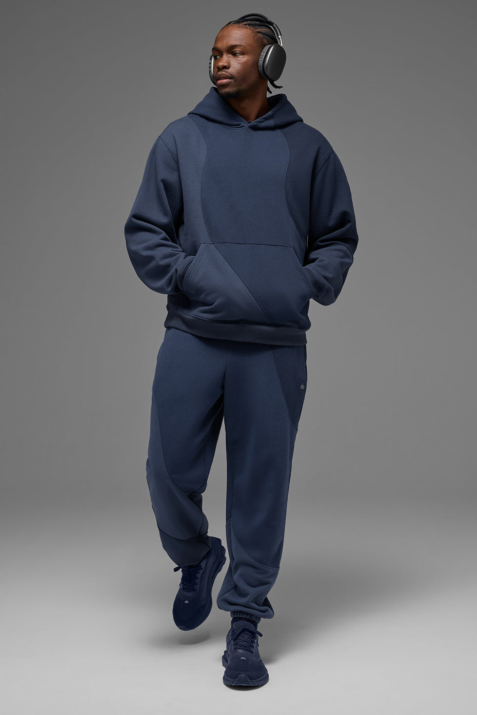 Sweat à capuche Make Waves - Bleu marine ton sur ton