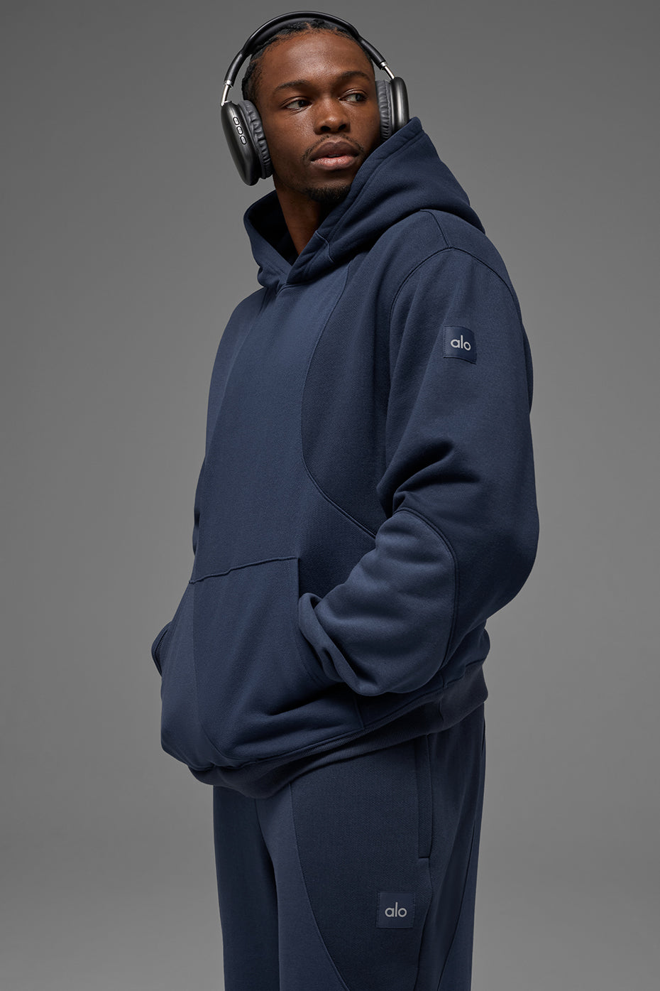 Sweat à capuche Make Waves - Bleu marine ton sur ton