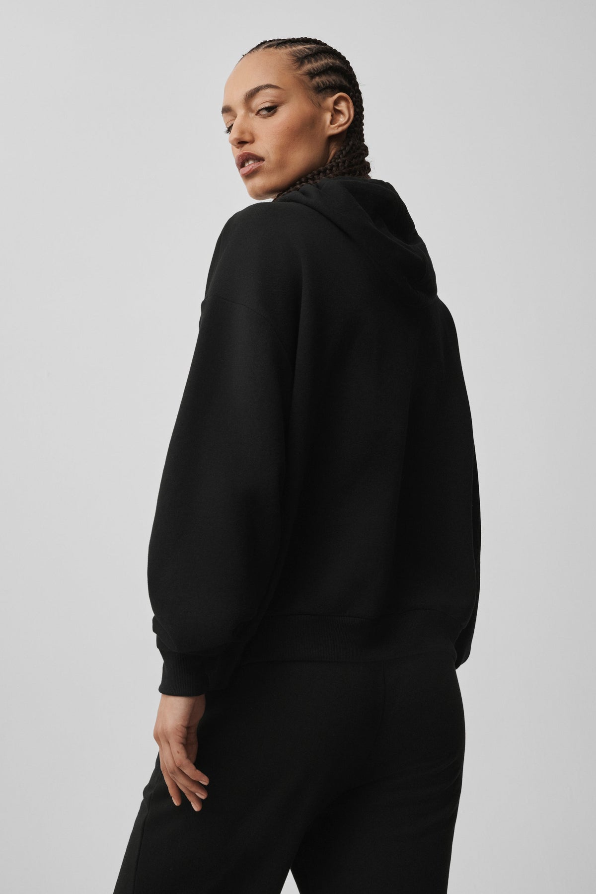 Sweat à capuche entièrement zippé Accolade - Noir