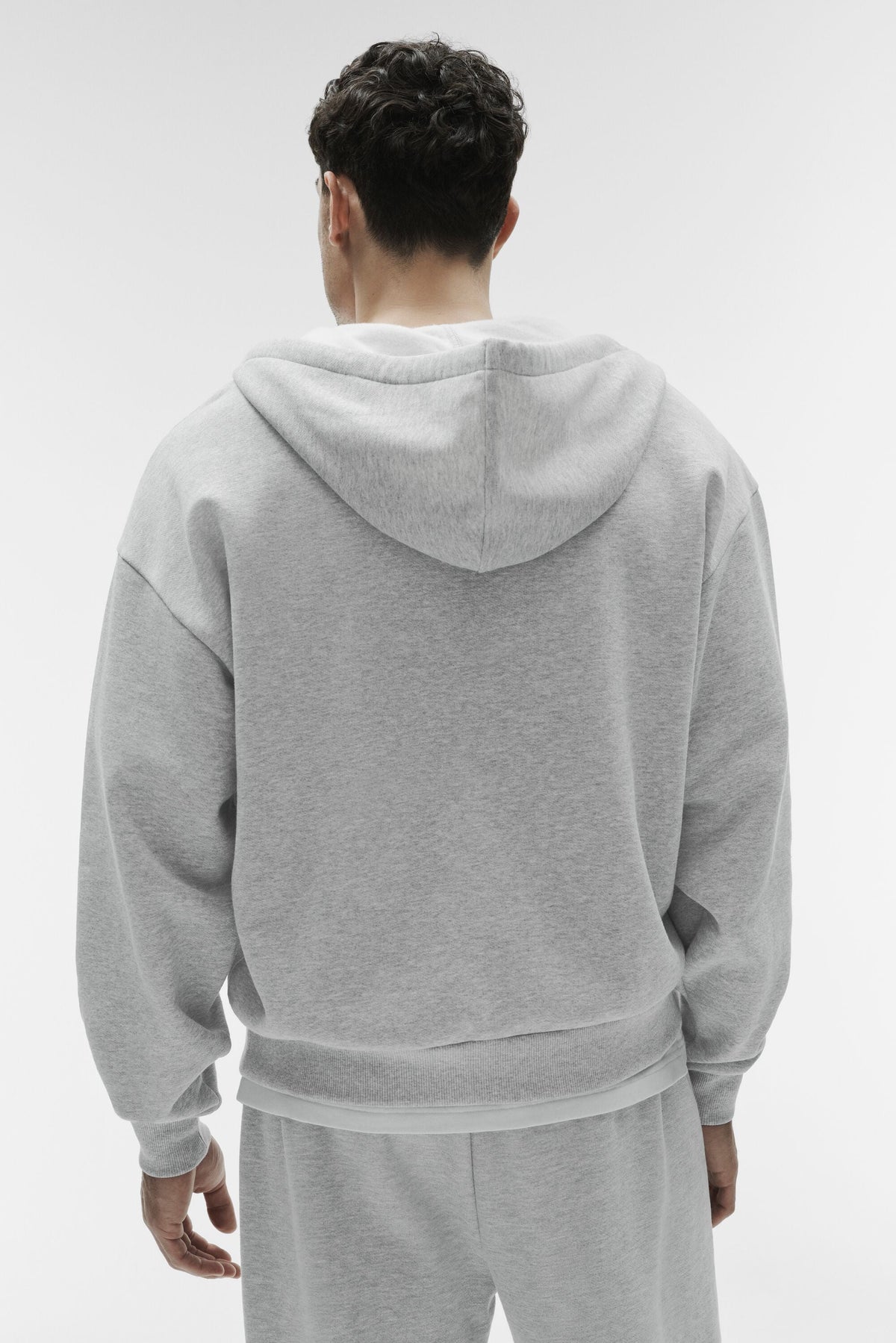 Sweat à capuche entièrement zippé Accolade - Gris chiné sport