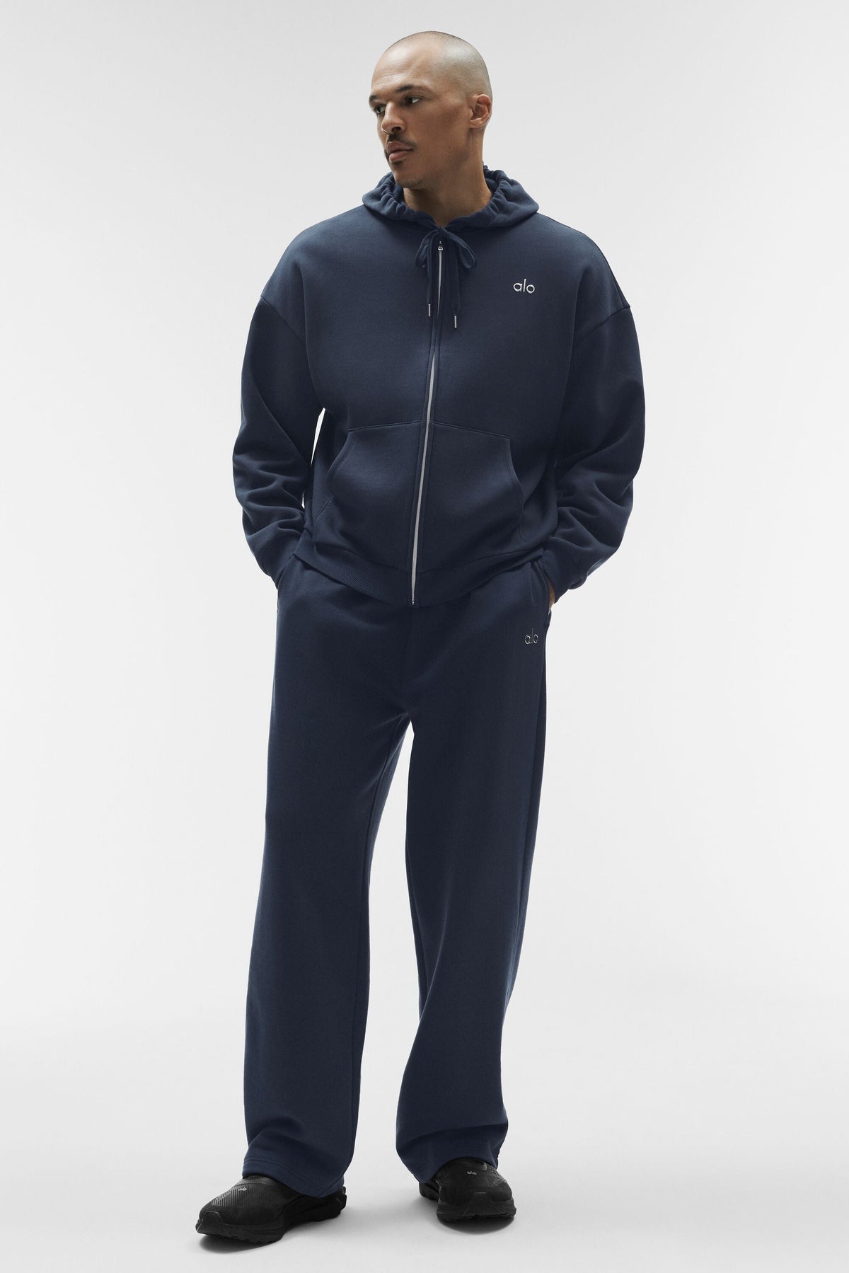 Sweat à capuche entièrement zippé Accolade - Bleu marine