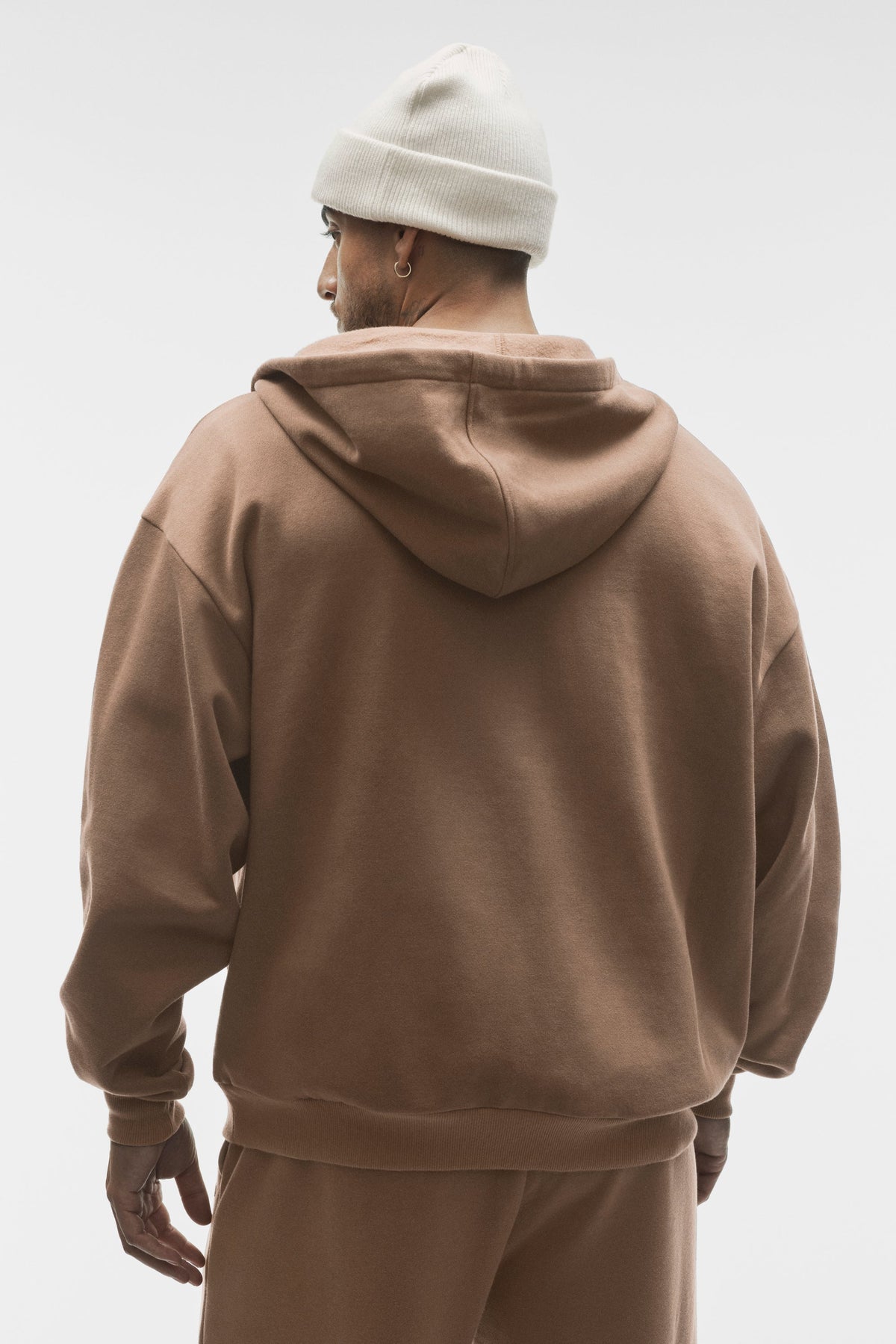 Sweat à capuche entièrement zippé Accolade - Brun Java