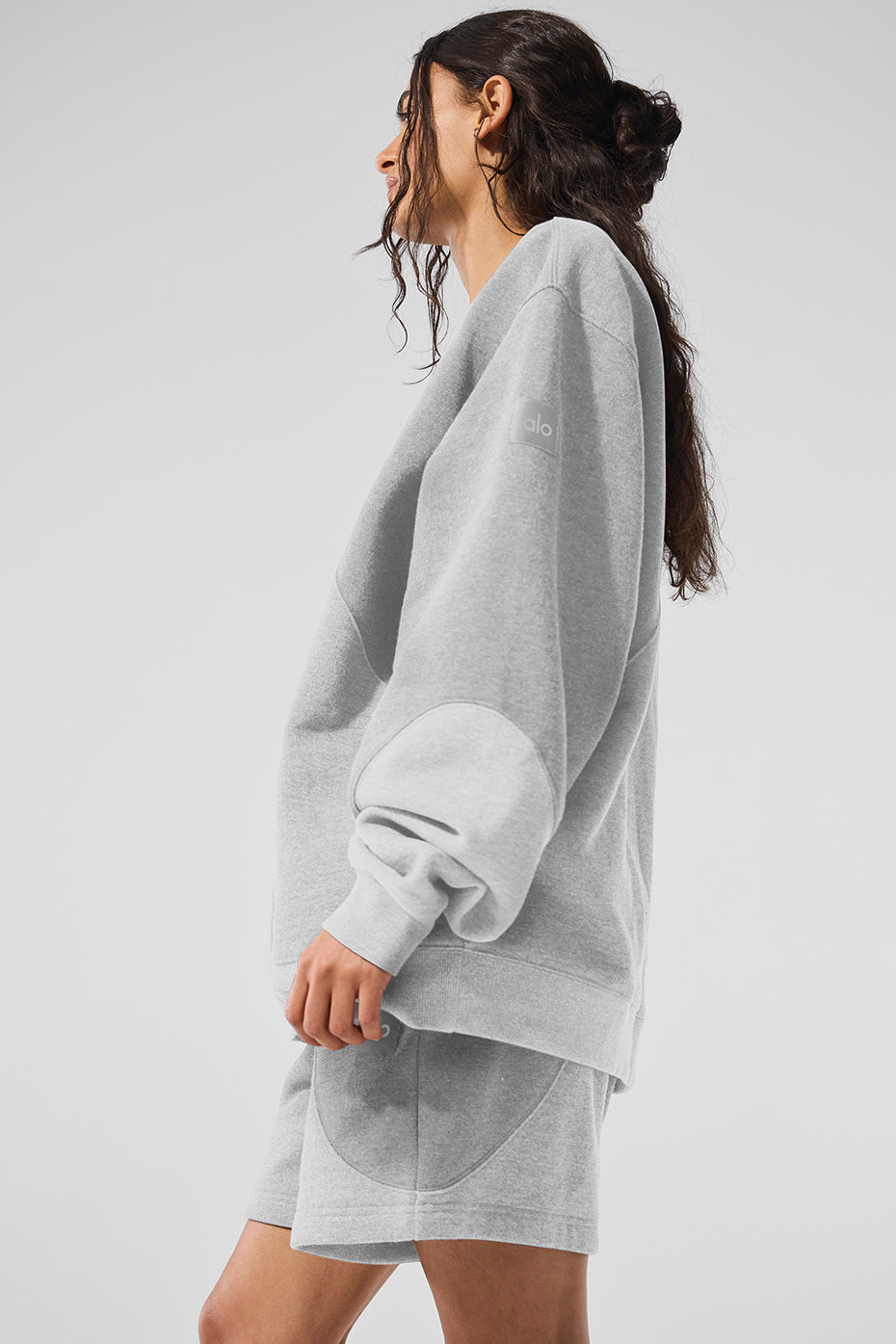 Pull à col rond Make Waves - Gris chiné sport ton sur ton