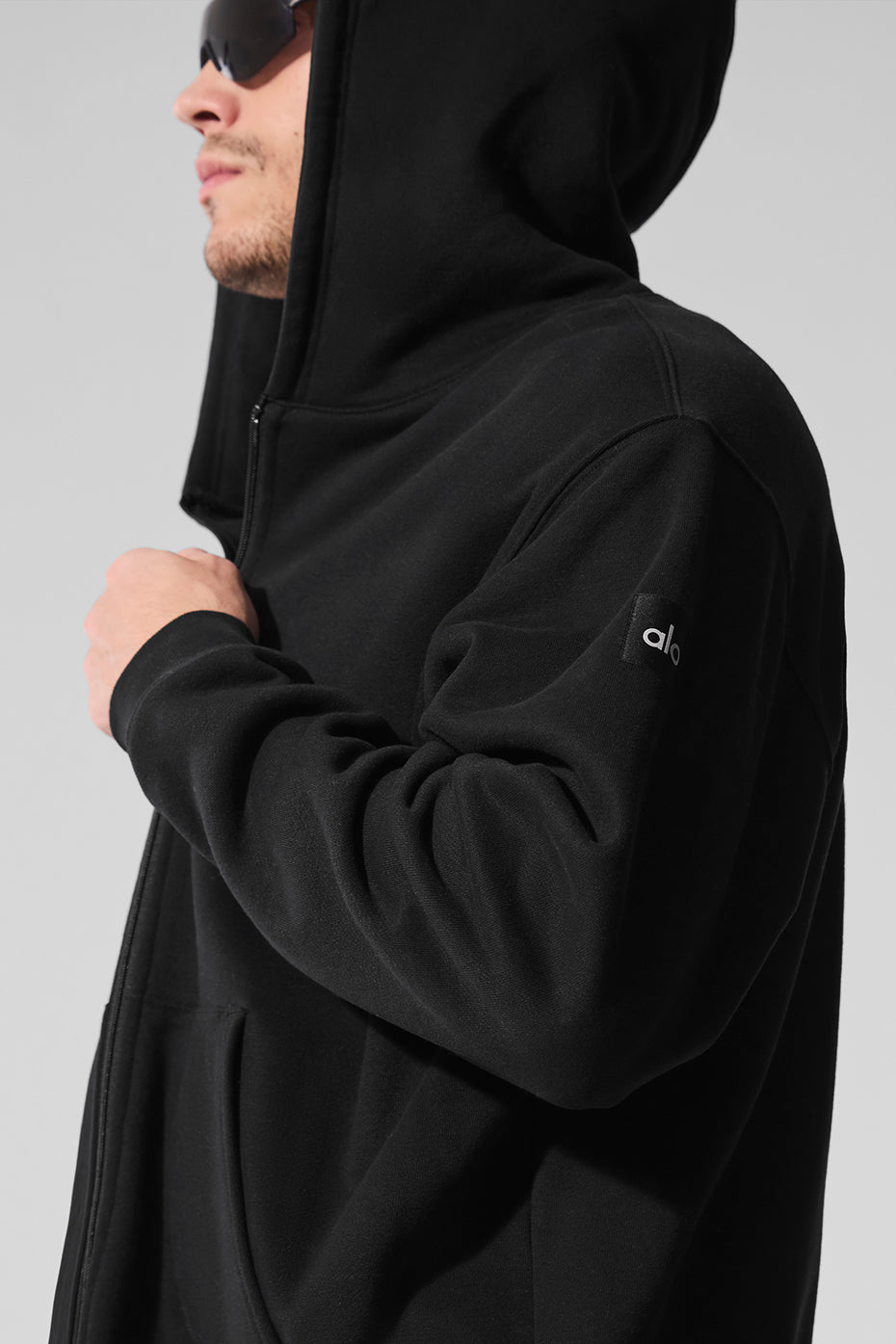 Sweat épais à capuche entièrement zippé Renown - Noir