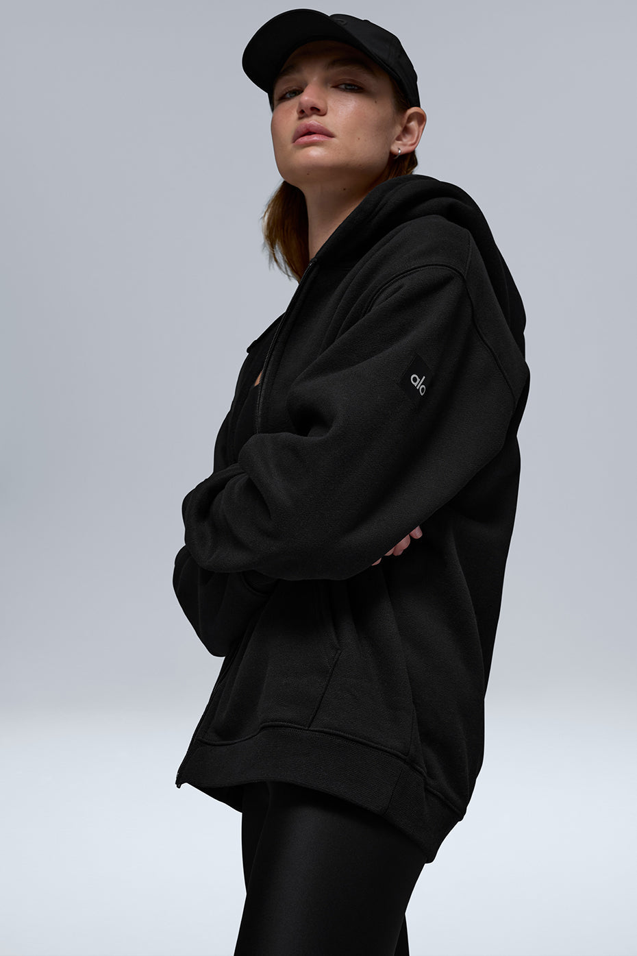 Sweat épais à capuche entièrement zippé Renown - Noir