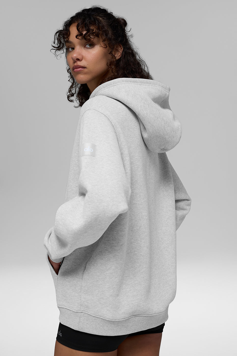 Sweat épais à capuche entièrement zippé Renown - Gris chiné sport