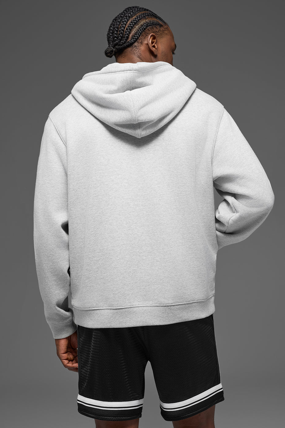 Sweat épais à capuche entièrement zippé Renown - Gris chiné sport