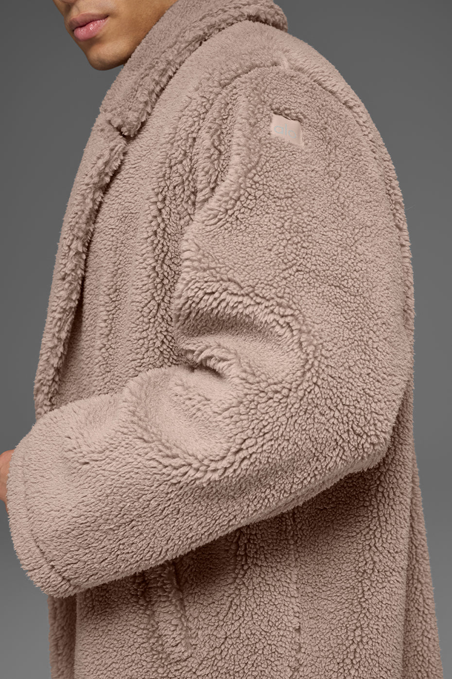 Trench ample en polaire sherpa - Chaï latte