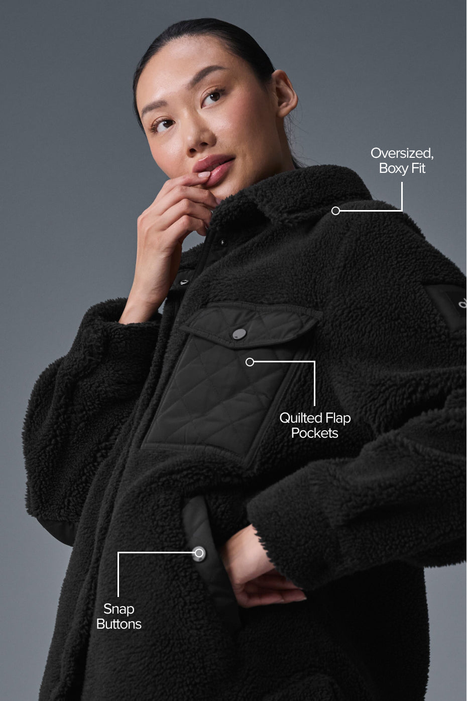 Surchemise Sherpa Edge - Noir