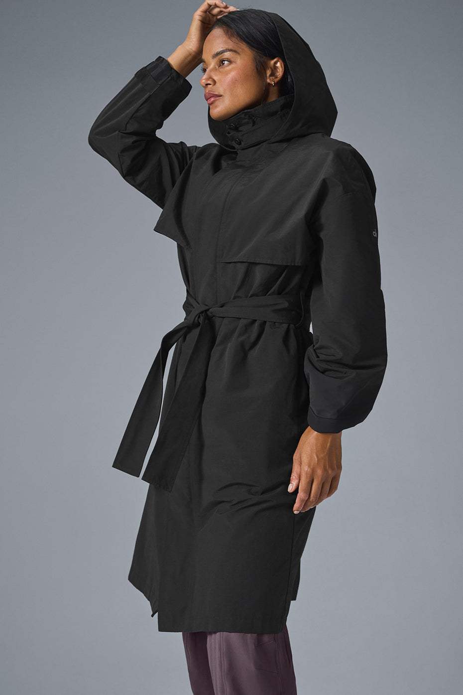 Trench froissé On The Move - Noir