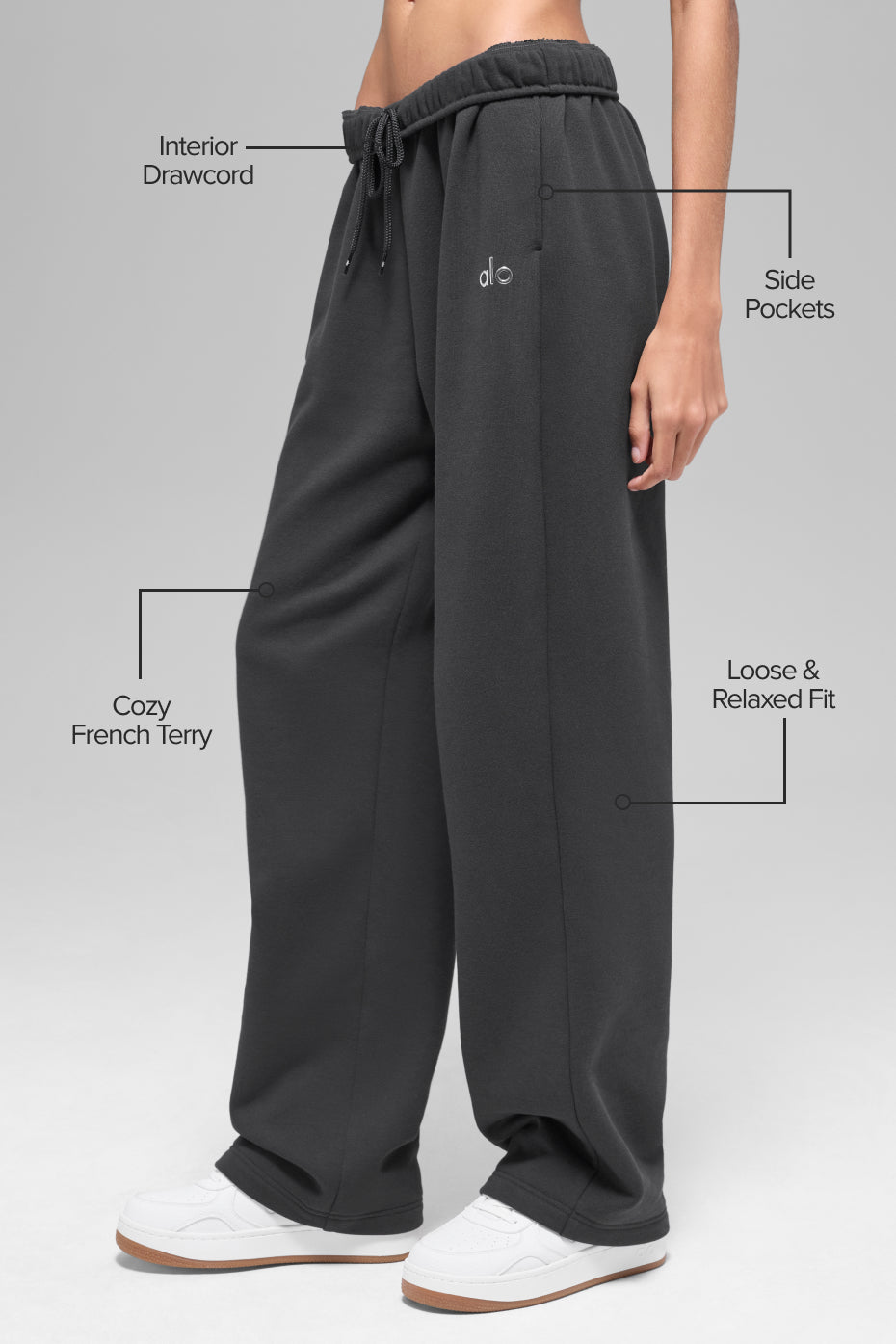 Pantalon de jogging droit Accolade - Anthracite