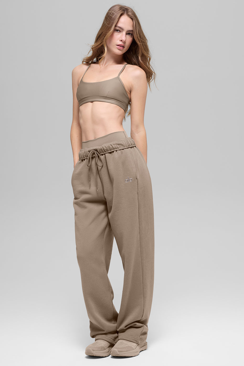 Pantalon de jogging droit Accolade - Gravier