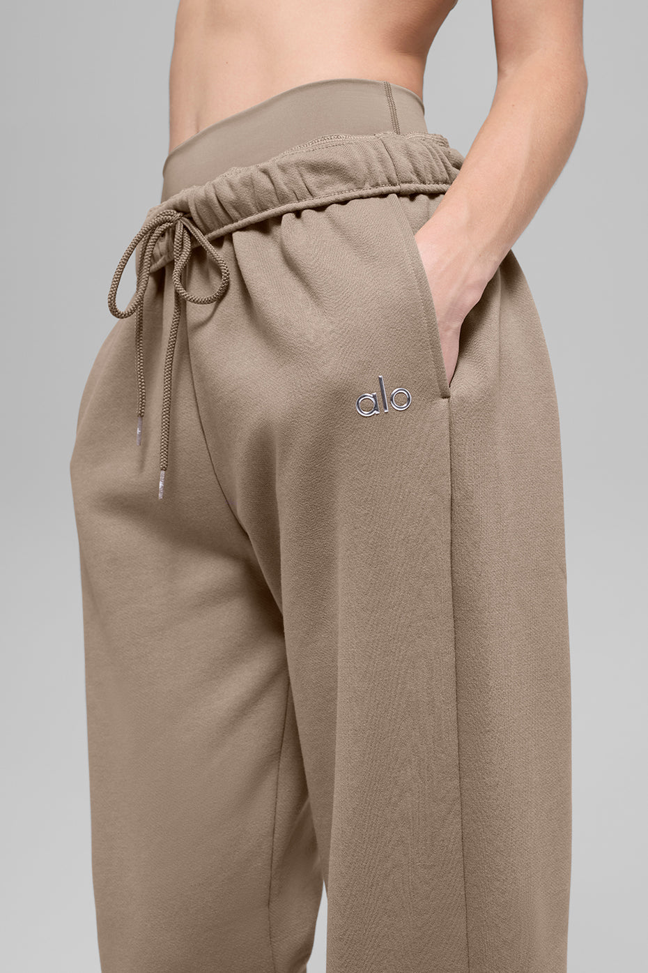 Pantalon de jogging droit Accolade - Gravier