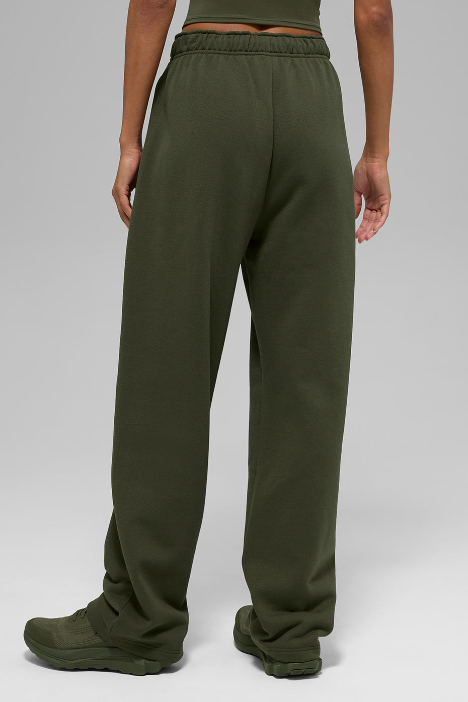 Pantalon de jogging droit Accolade - Olive verte