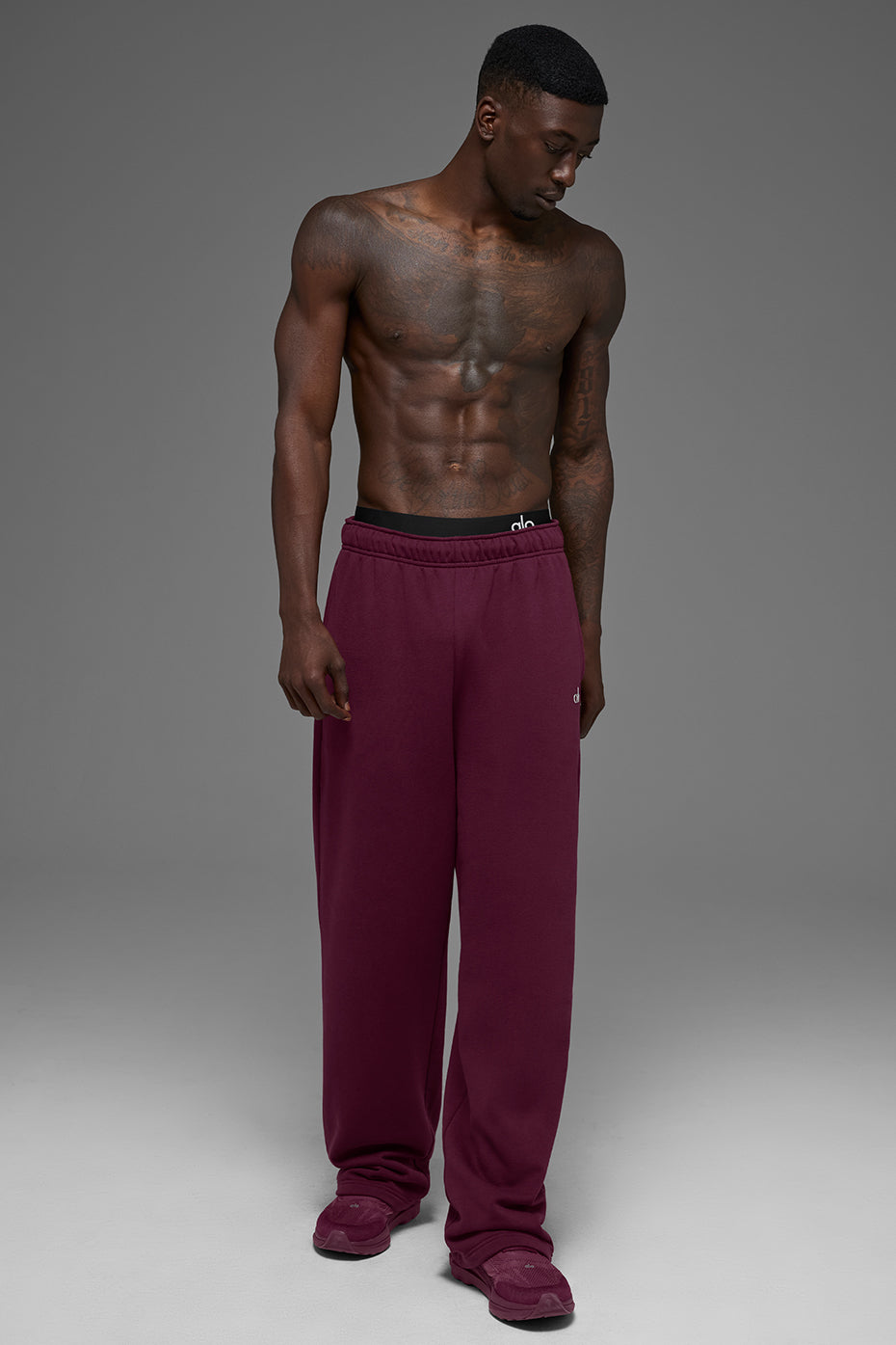 Pantalon de jogging droit Accolade - Bordeaux