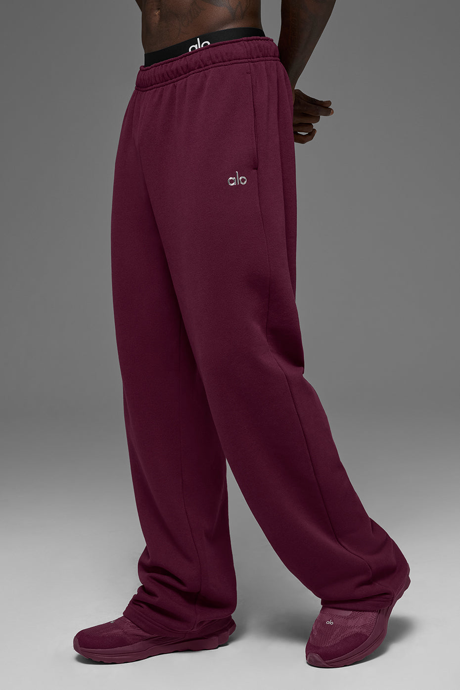 Pantalon de jogging droit Accolade - Bordeaux