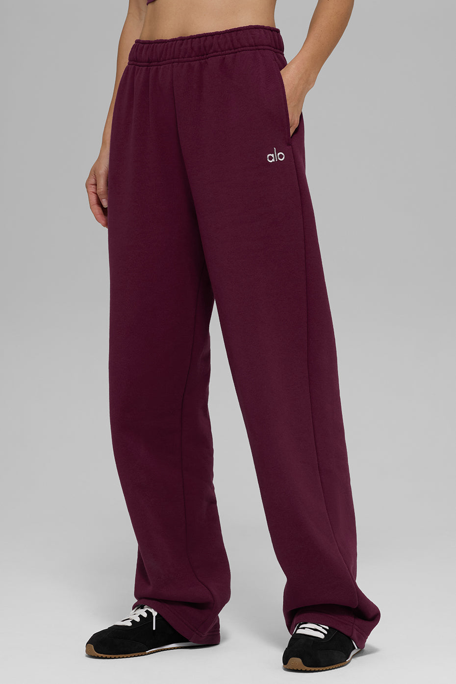 Pantalon de jogging droit Accolade - Bordeaux