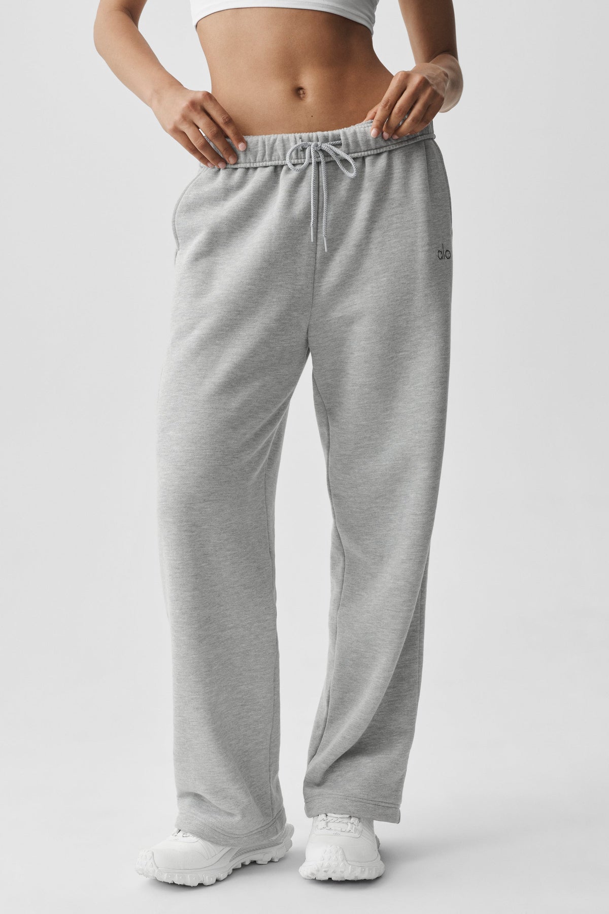 Pantalon de jogging droit Accolade - Gris chiné sport