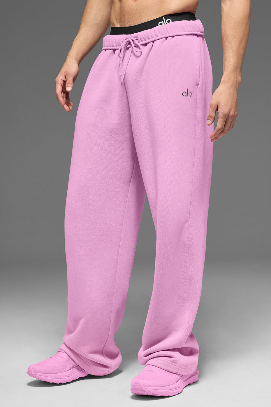 Pantalon de jogging droit Accolade - Rose cœur de bonbon