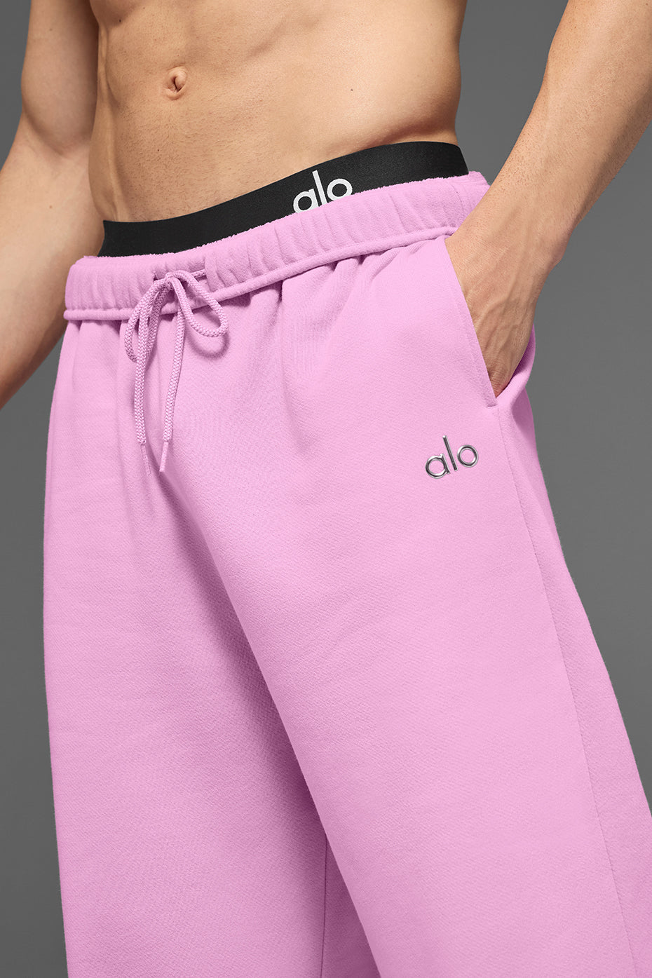 Pantalon de jogging droit Accolade - Rose cœur de bonbon