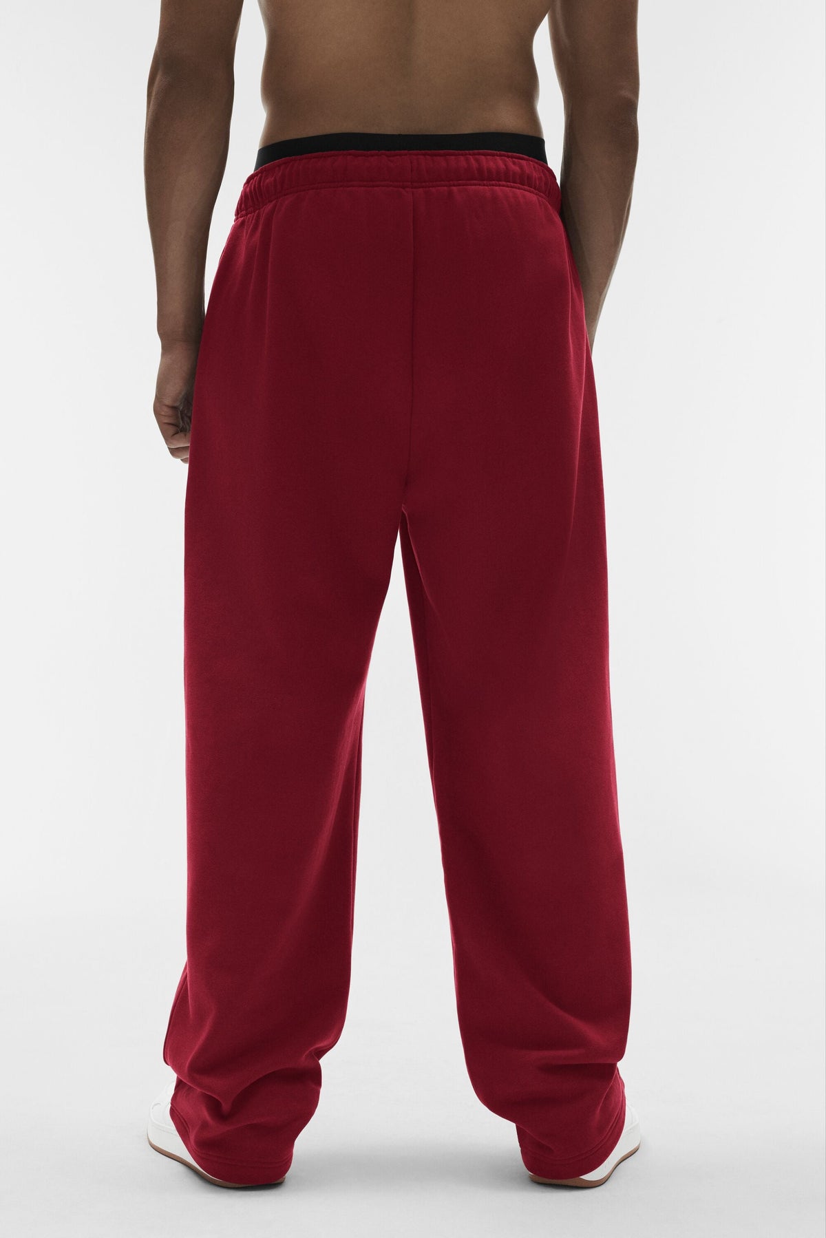 Pantalon de jogging droit Accolade - Rouge romance d’été