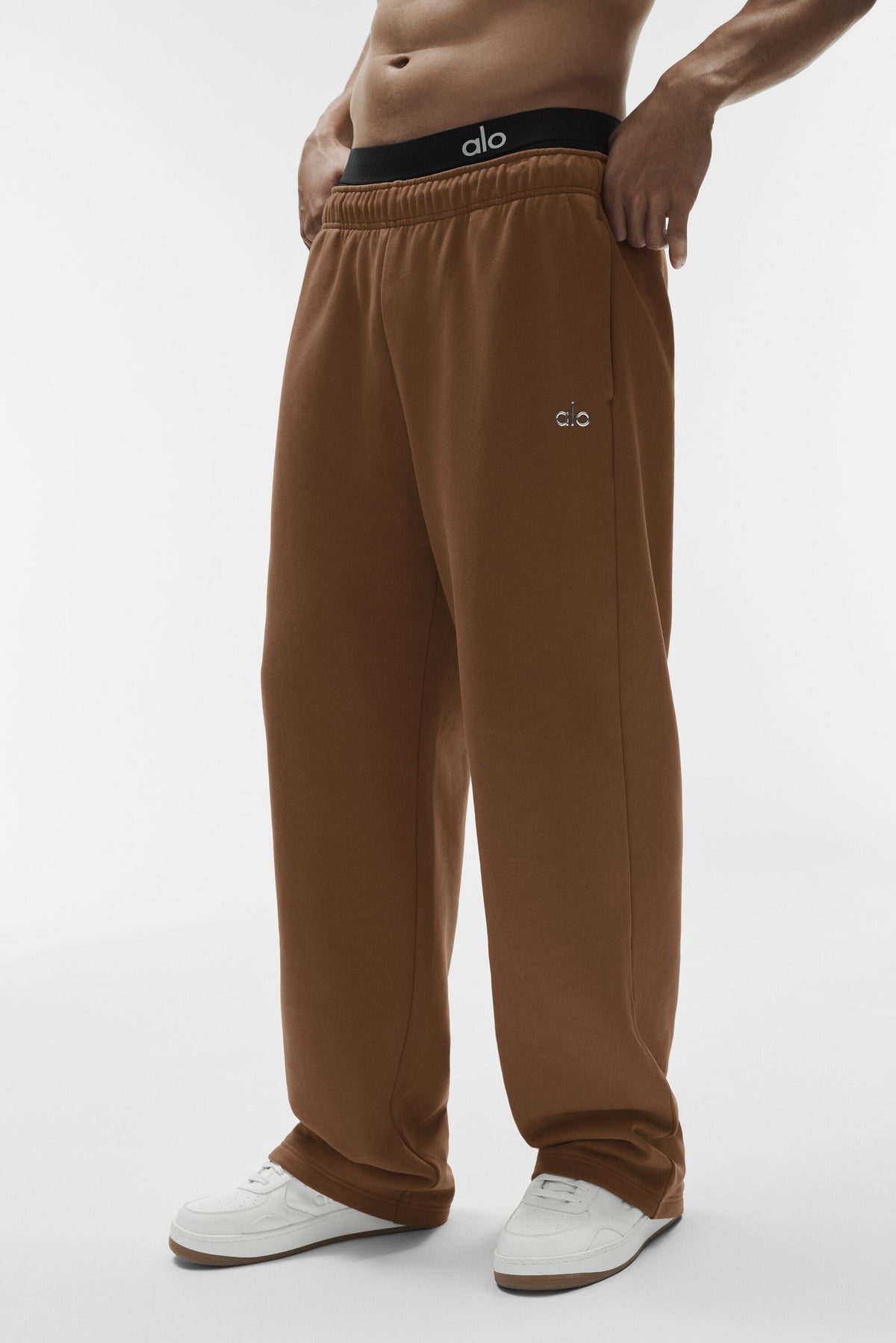 Pantalon de jogging droit Accolade - Brun ensoleillé