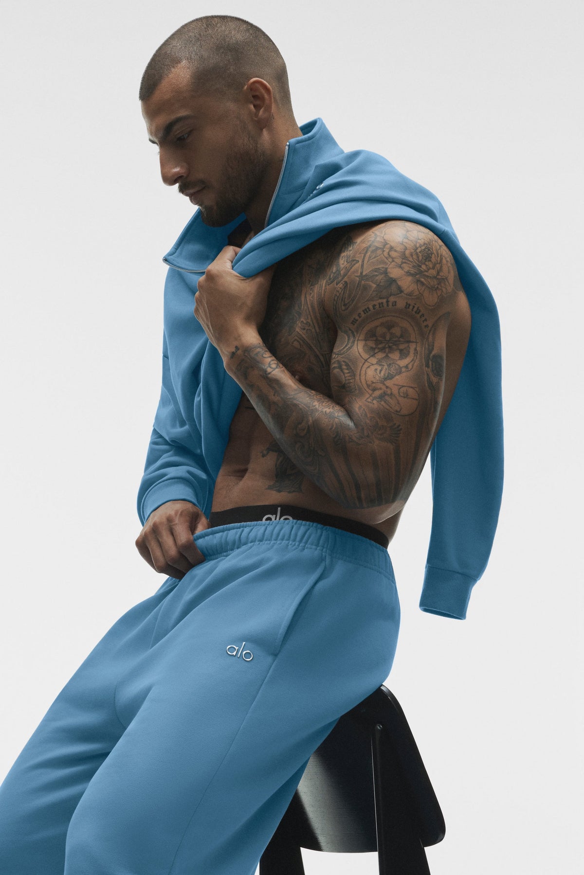 Pantalon de jogging droit Accolade - Bleu Californie
