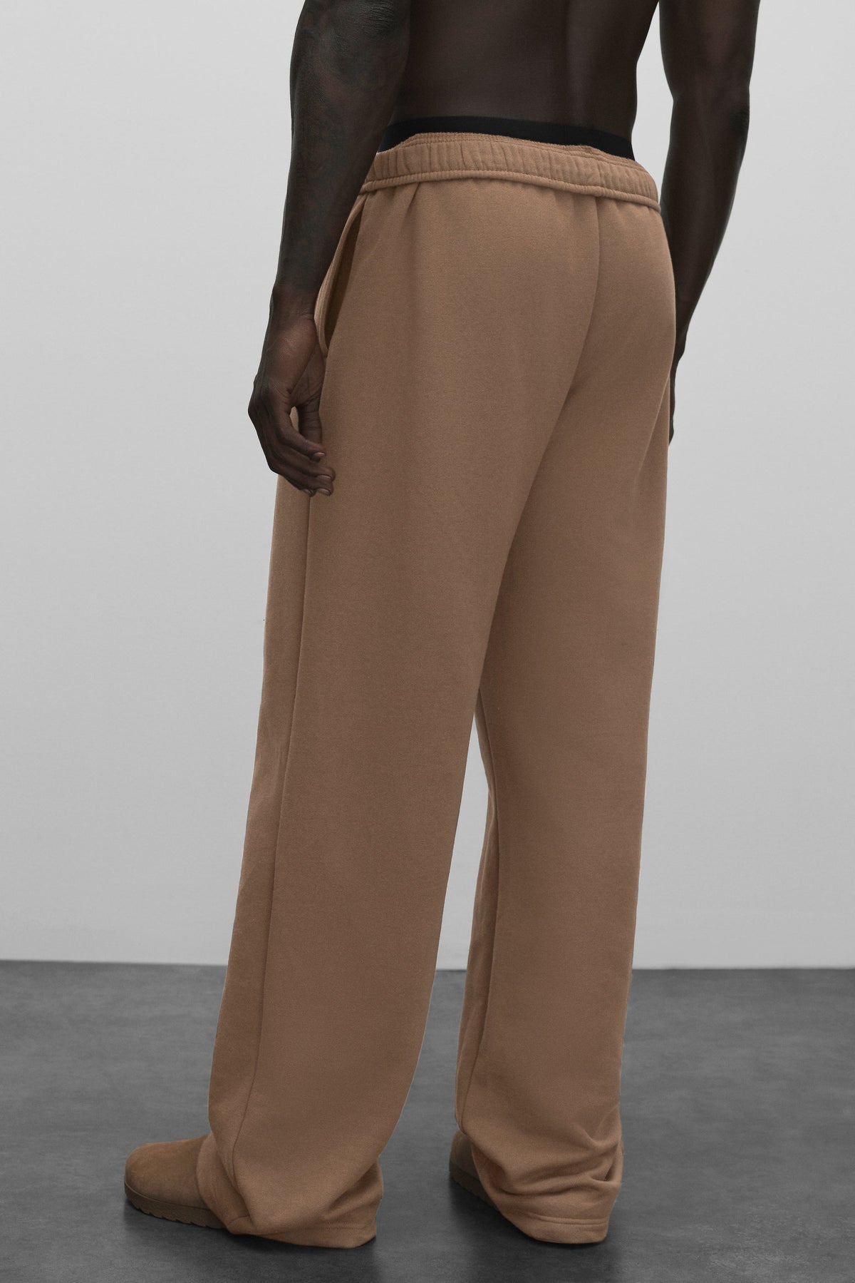 Pantalon de jogging droit Accolade - Brun Java