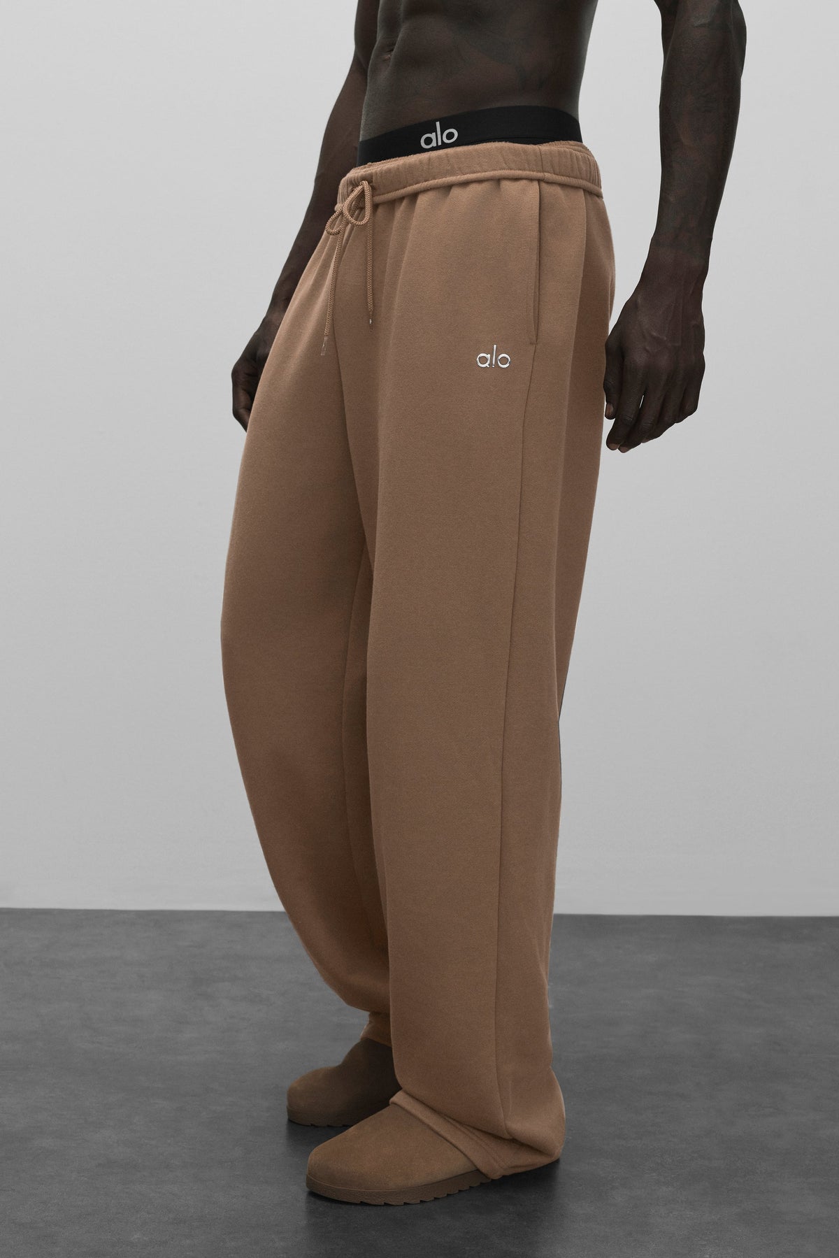 Pantalon de jogging droit Accolade - Brun Java