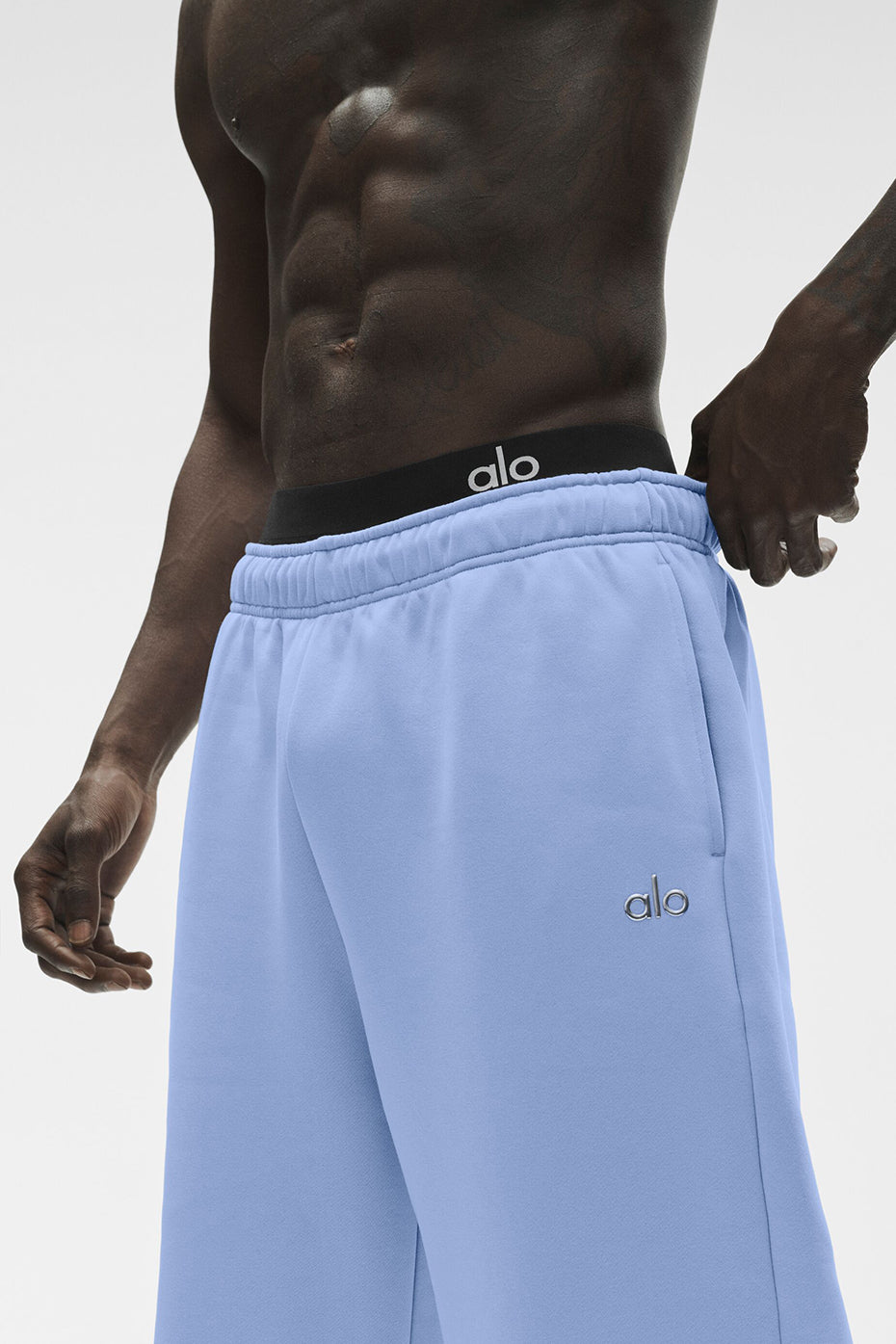 Pantalon de jogging droit Accolade - Bleu Provence clair