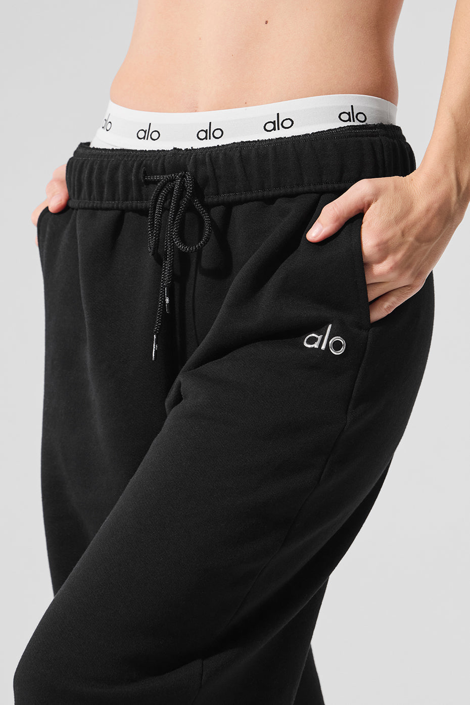 Pantalon de jogging droit Accolade - Noir
