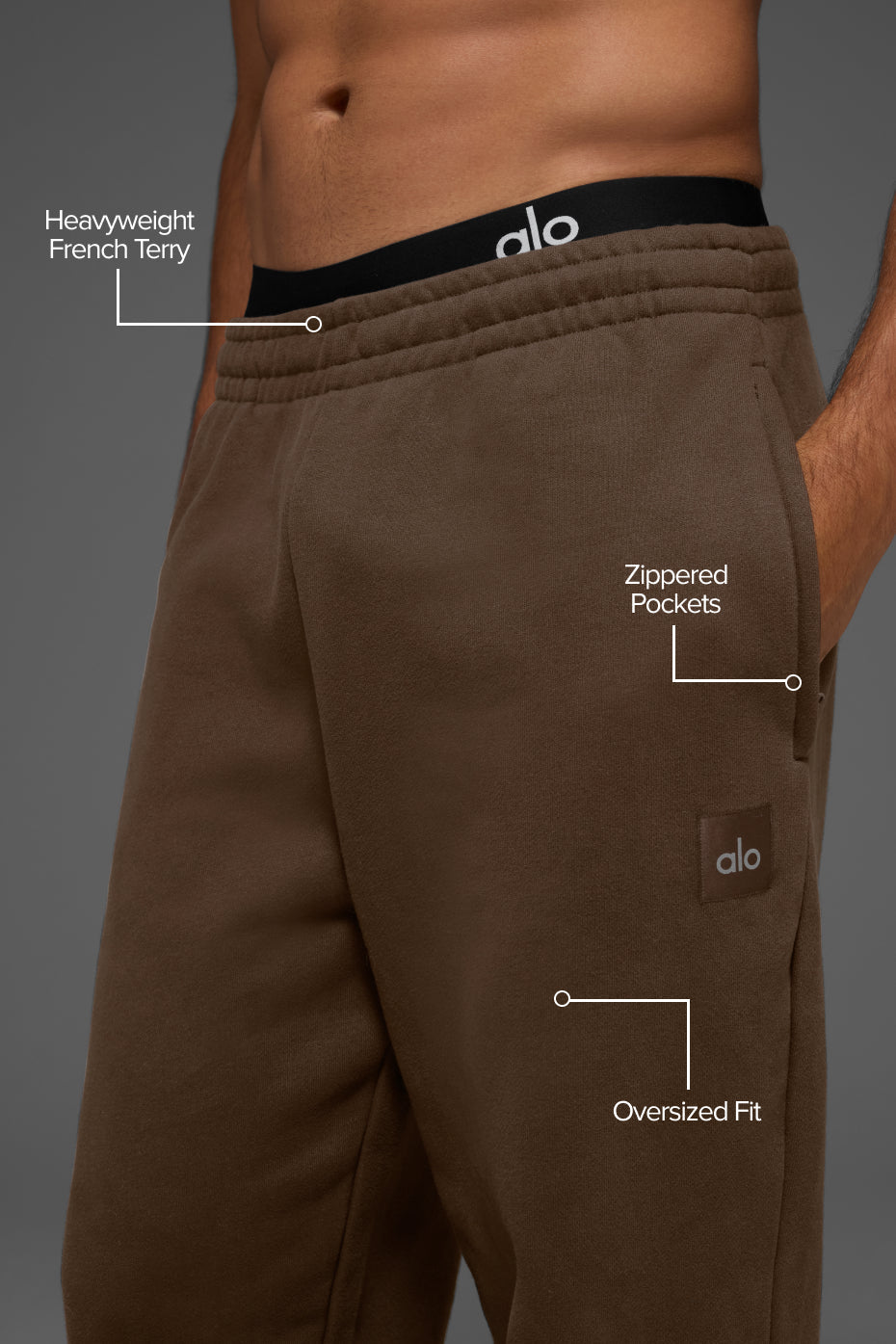 Pantalon de jogging épais Renown à bas resserrés - Espresso