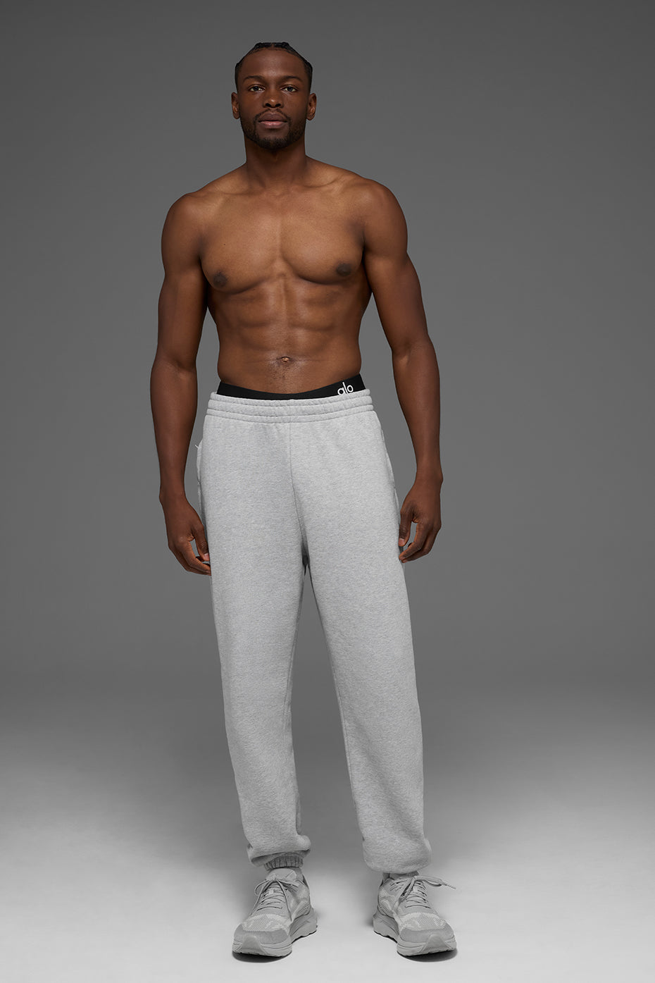 Pantalon de jogging épais Renown à bas resserrés - Gris chiné sport