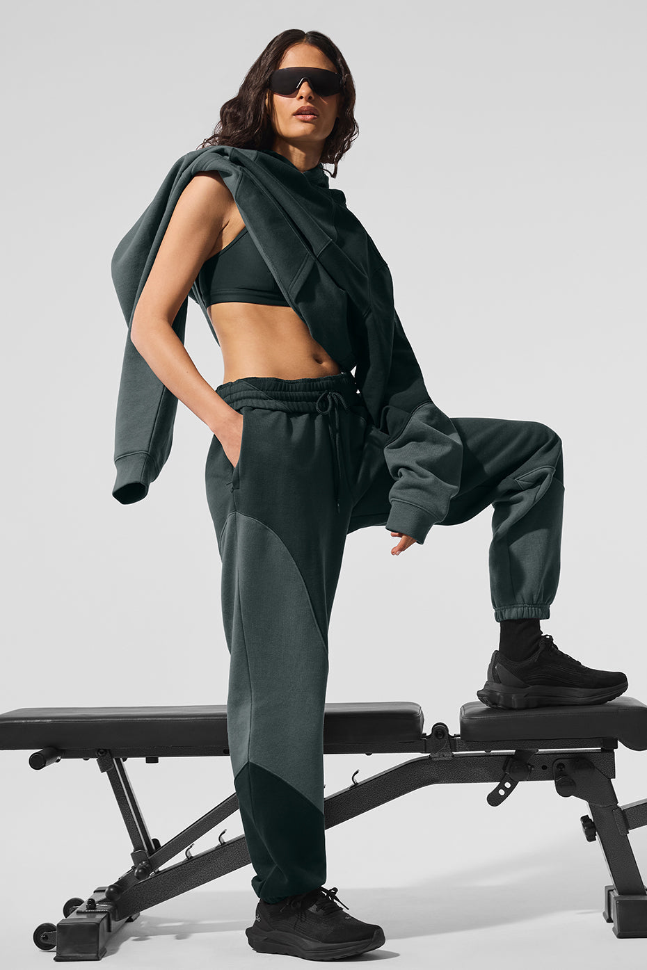 Pantalon de jogging Make Waves - Vert charbon ton sur ton