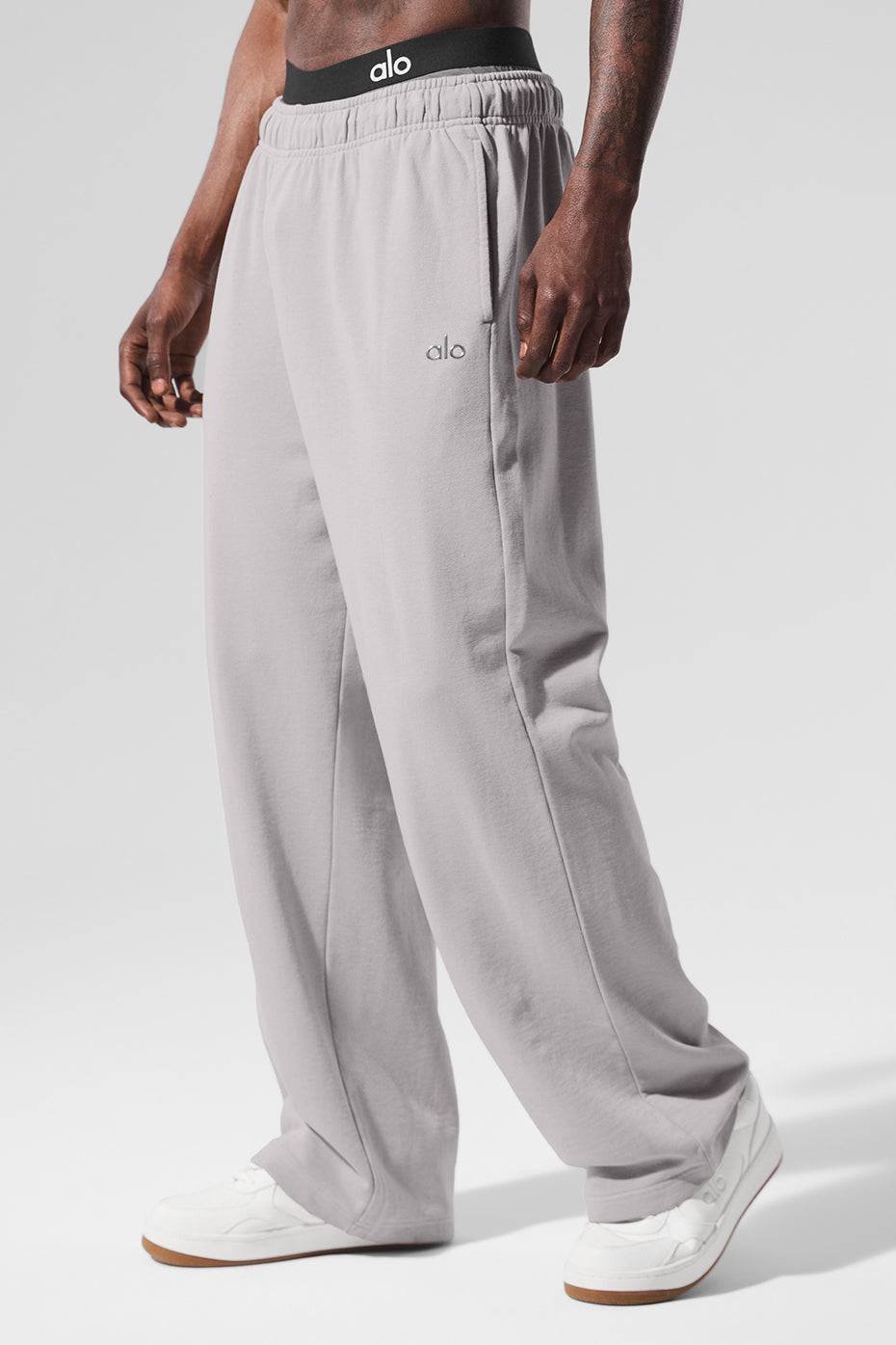 Pantalon de jogging droit Accolade délavé - Gris ciel délavé