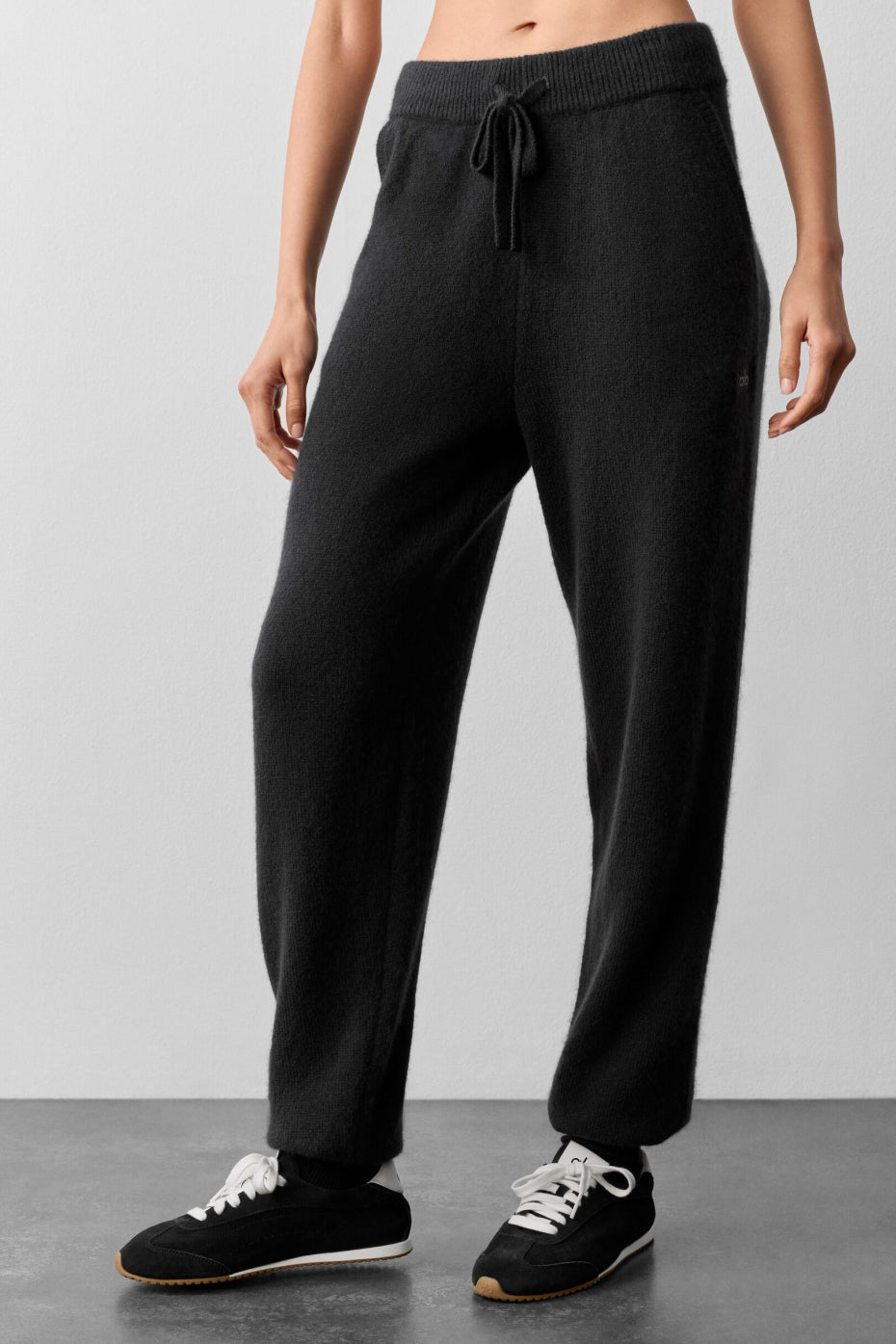 Pantalon de jogging New Class en laine et cachemire - Noir