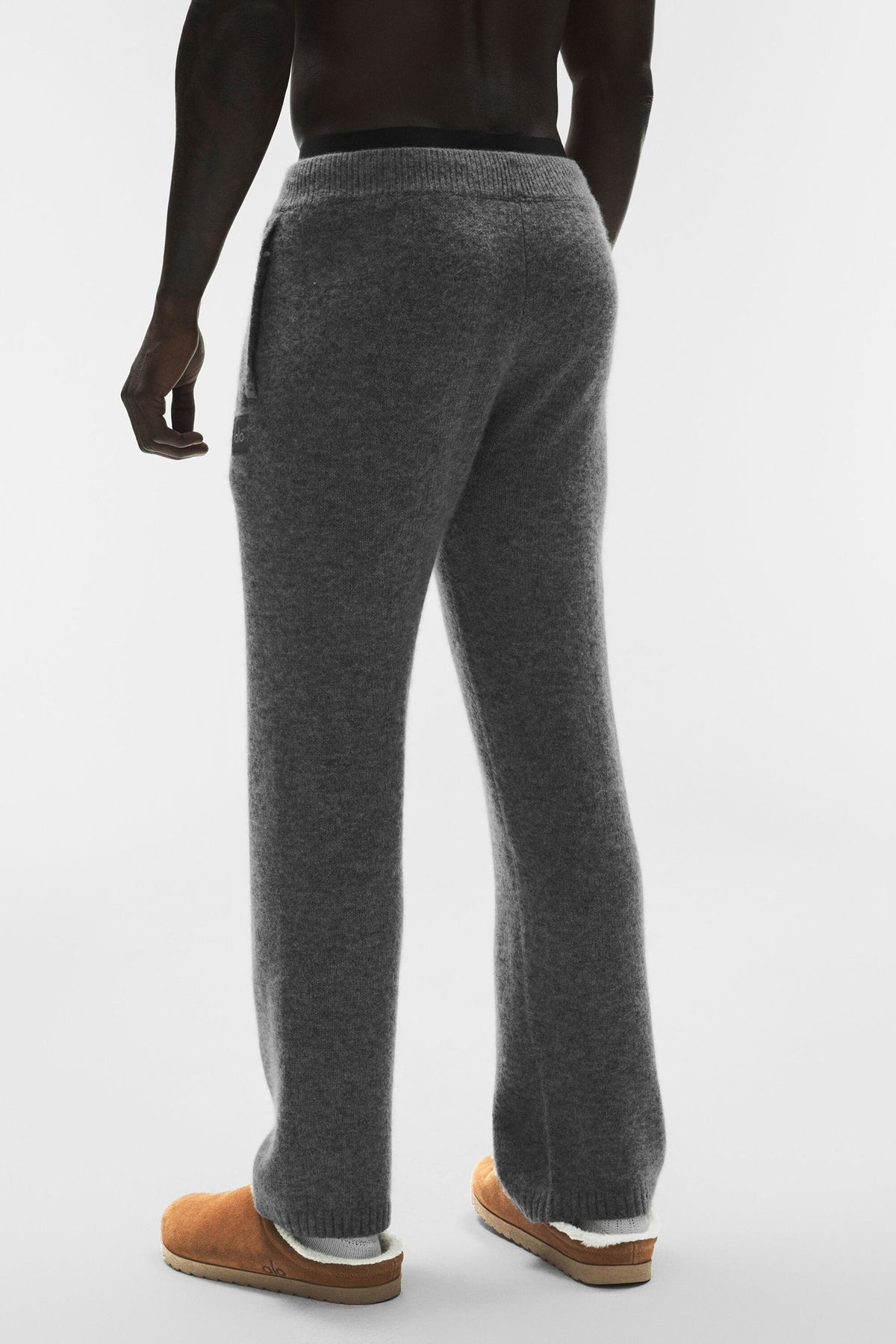 Pantalon de jogging New Class en laine et cachemire - Gris platine