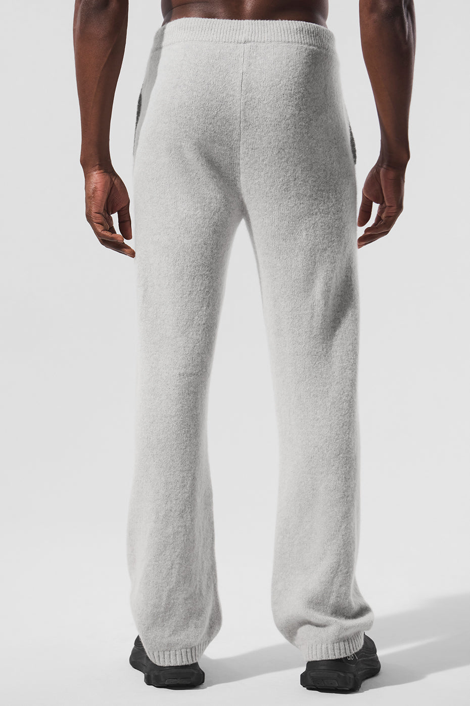 Pantalon de jogging New Class en laine et cachemire - Gris perle chiné