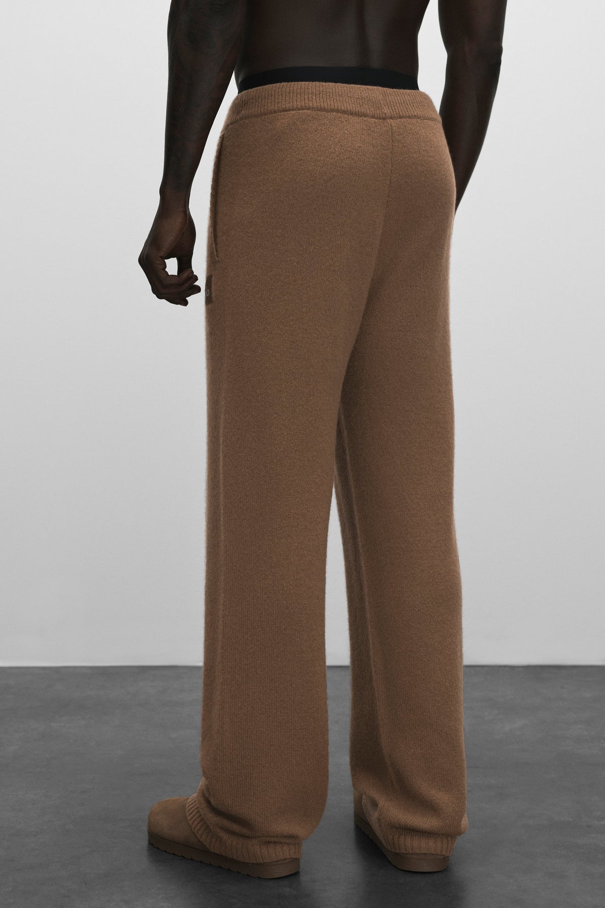 Pantalon de jogging New Class en laine et cachemire - Brun Java