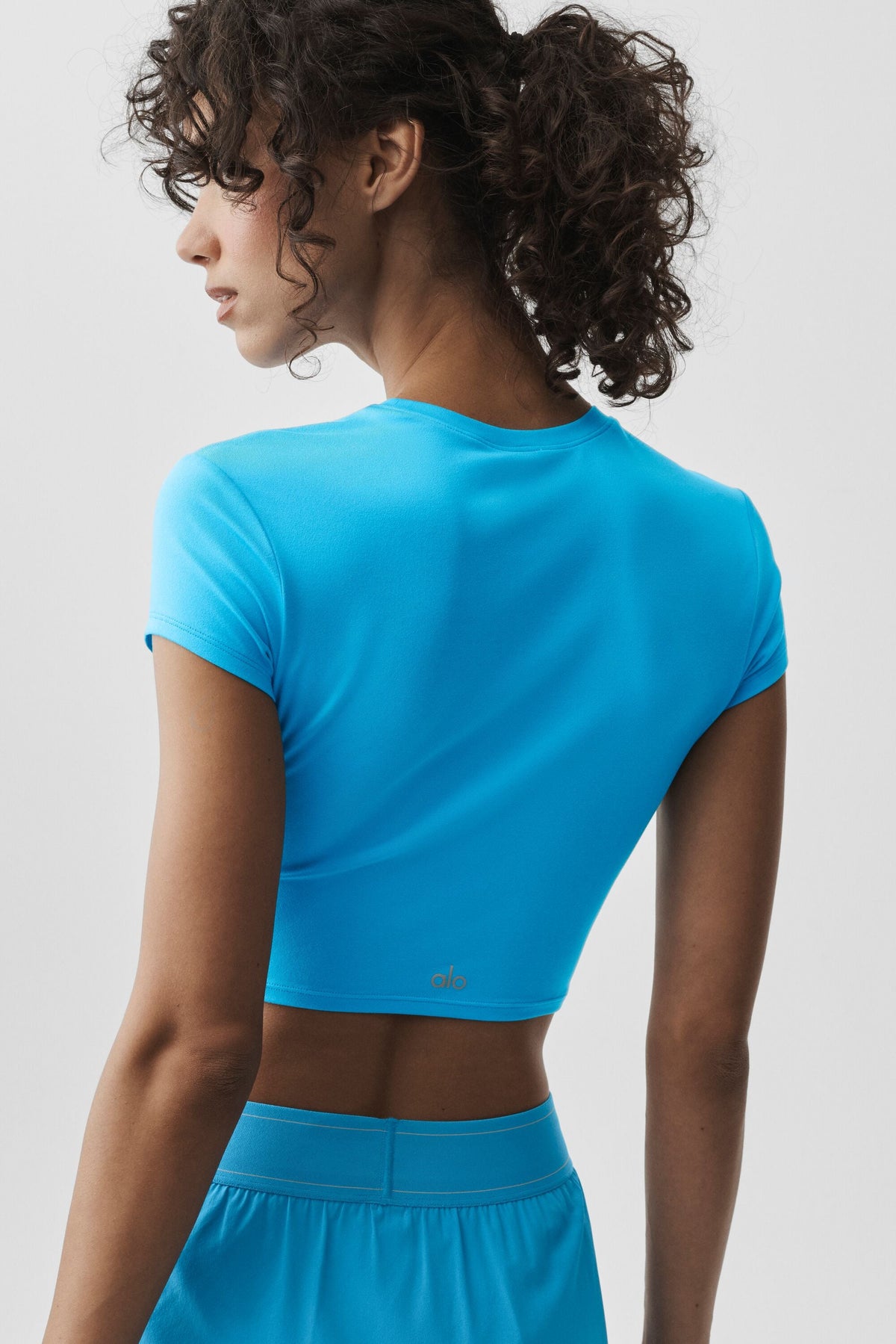 Haut court à manches courtes Alosoft Finesse - Bleu azur