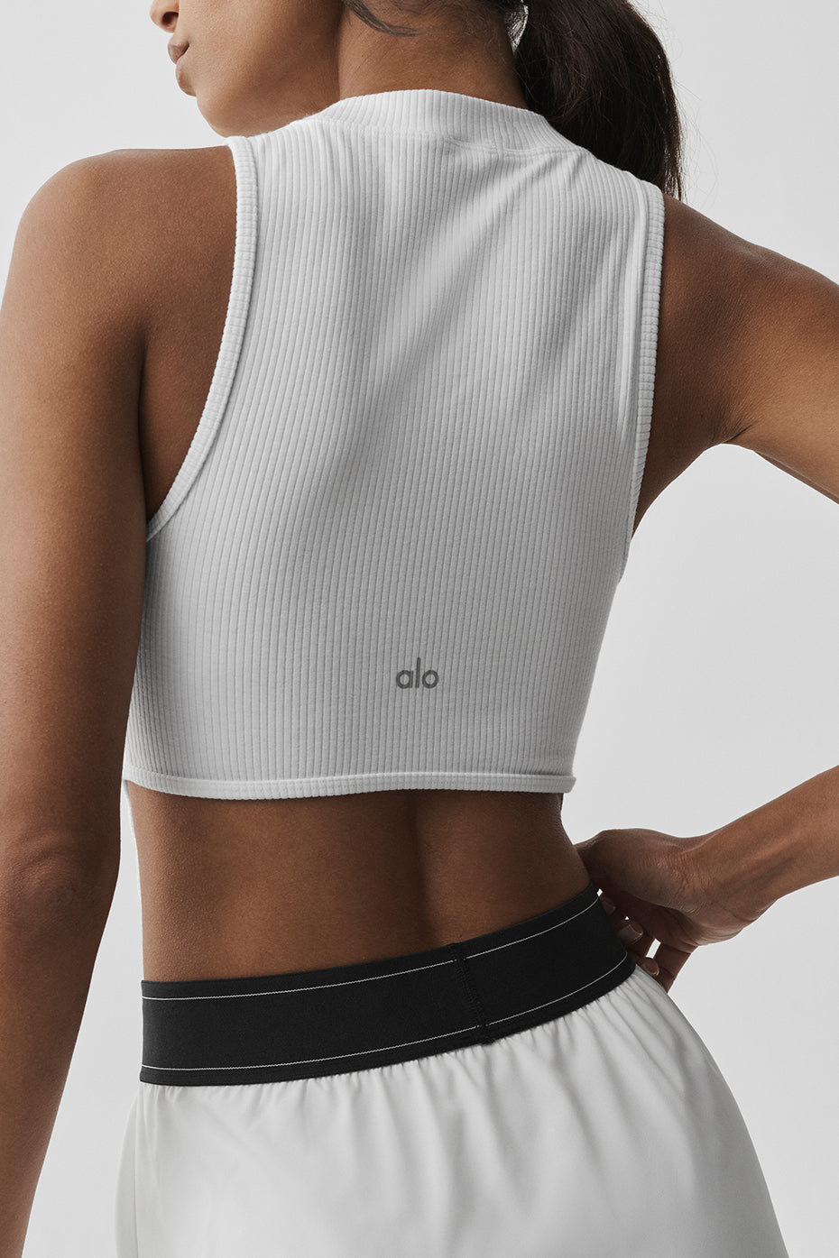 Débardeur Wellness Flaunt côtelé - Blanc
