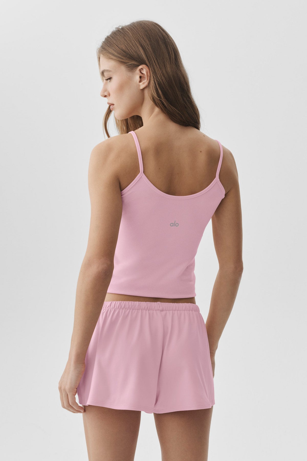 Débardeur à fines bretelles Alosoft Finesse - Rose guimauve