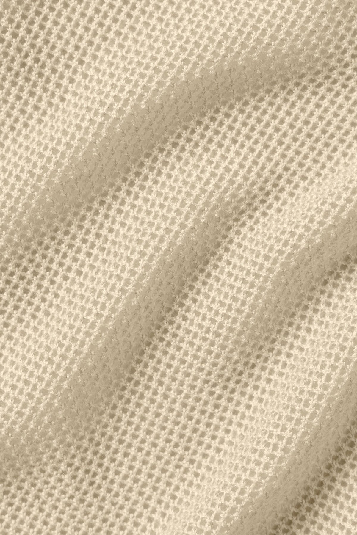 Débardeur court Heat Wave en soie et cachemire - Beige sable