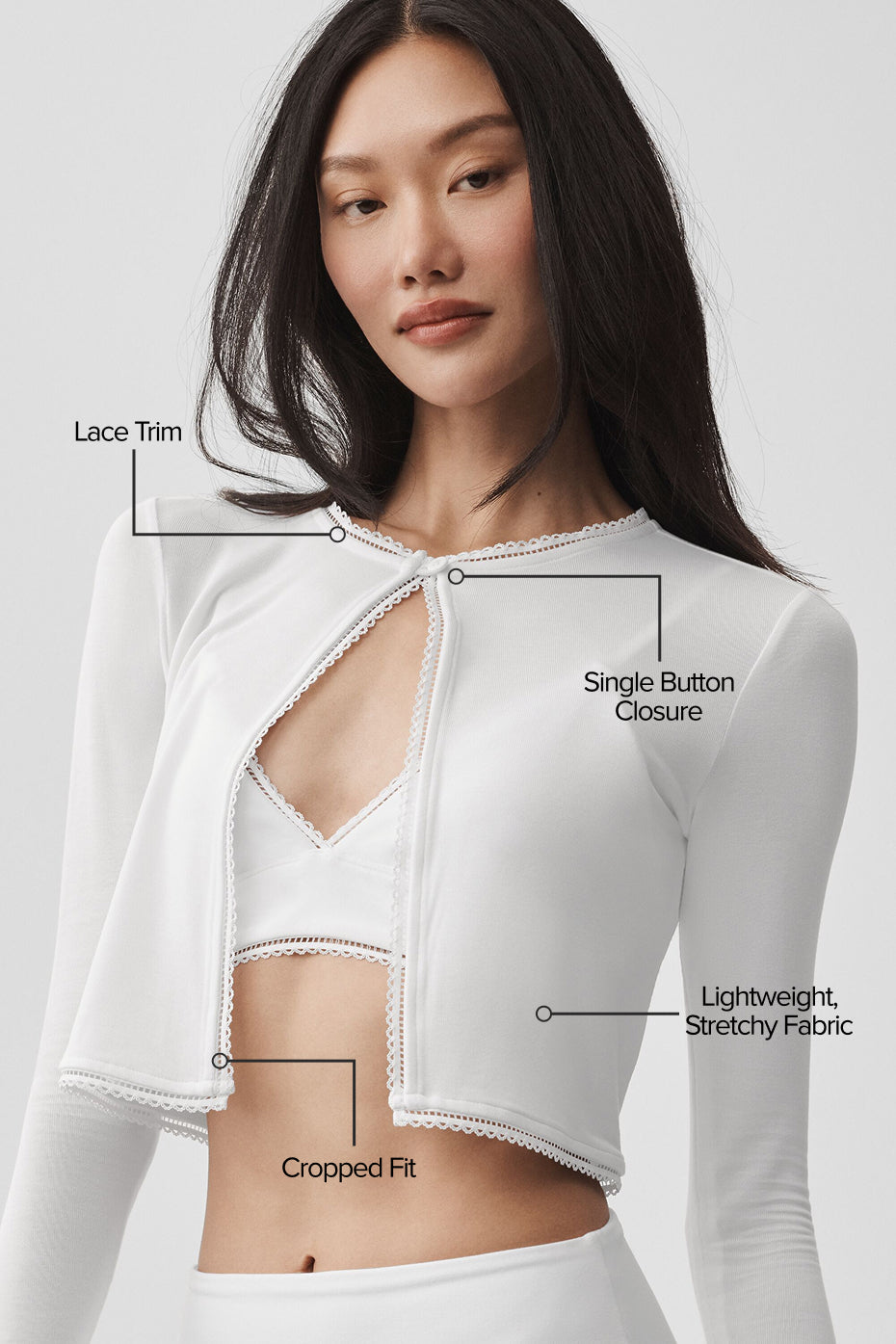 Cardigan Affection - Blanc