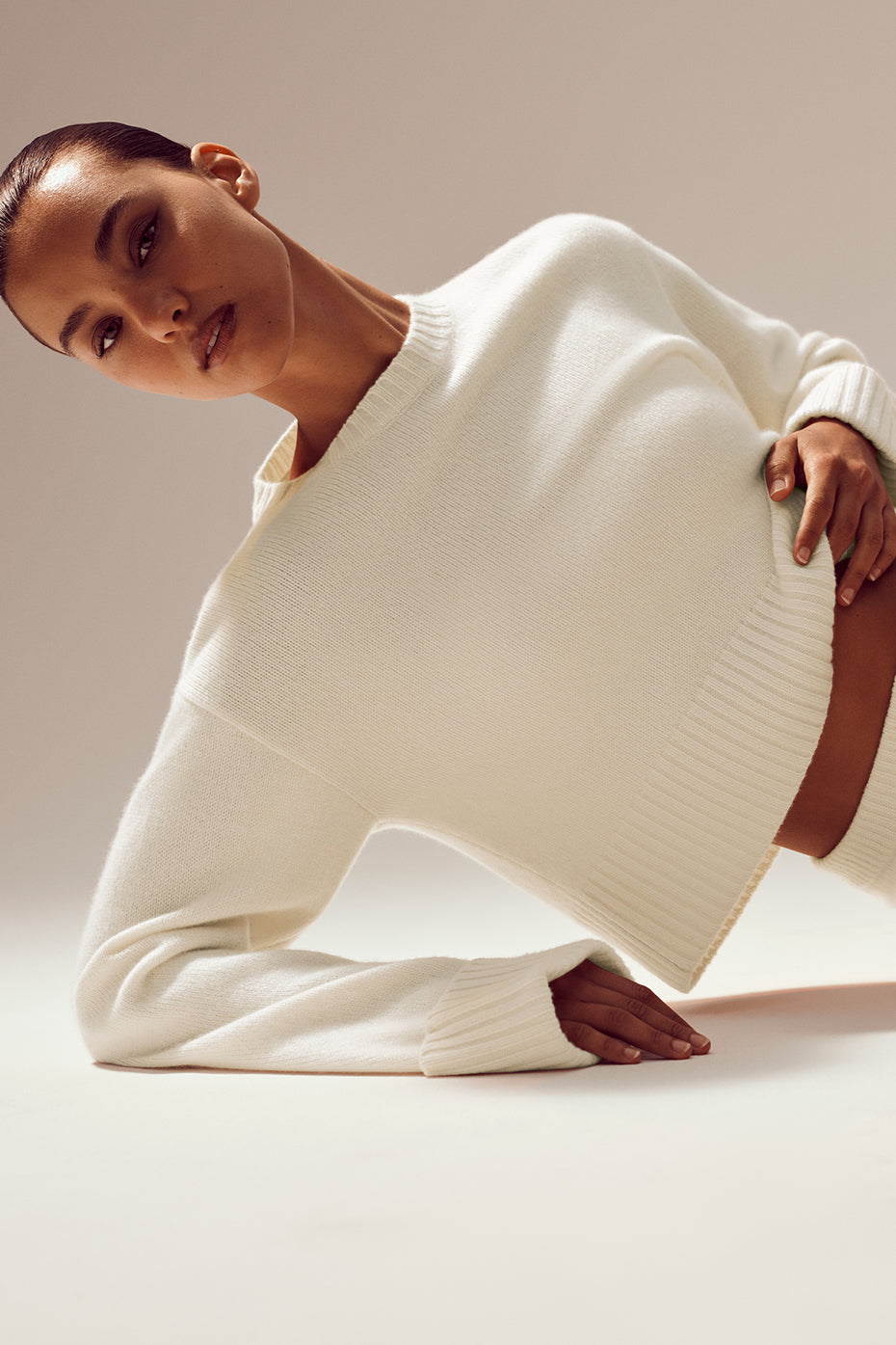 Pull Embrace en cachemire - Ivoire